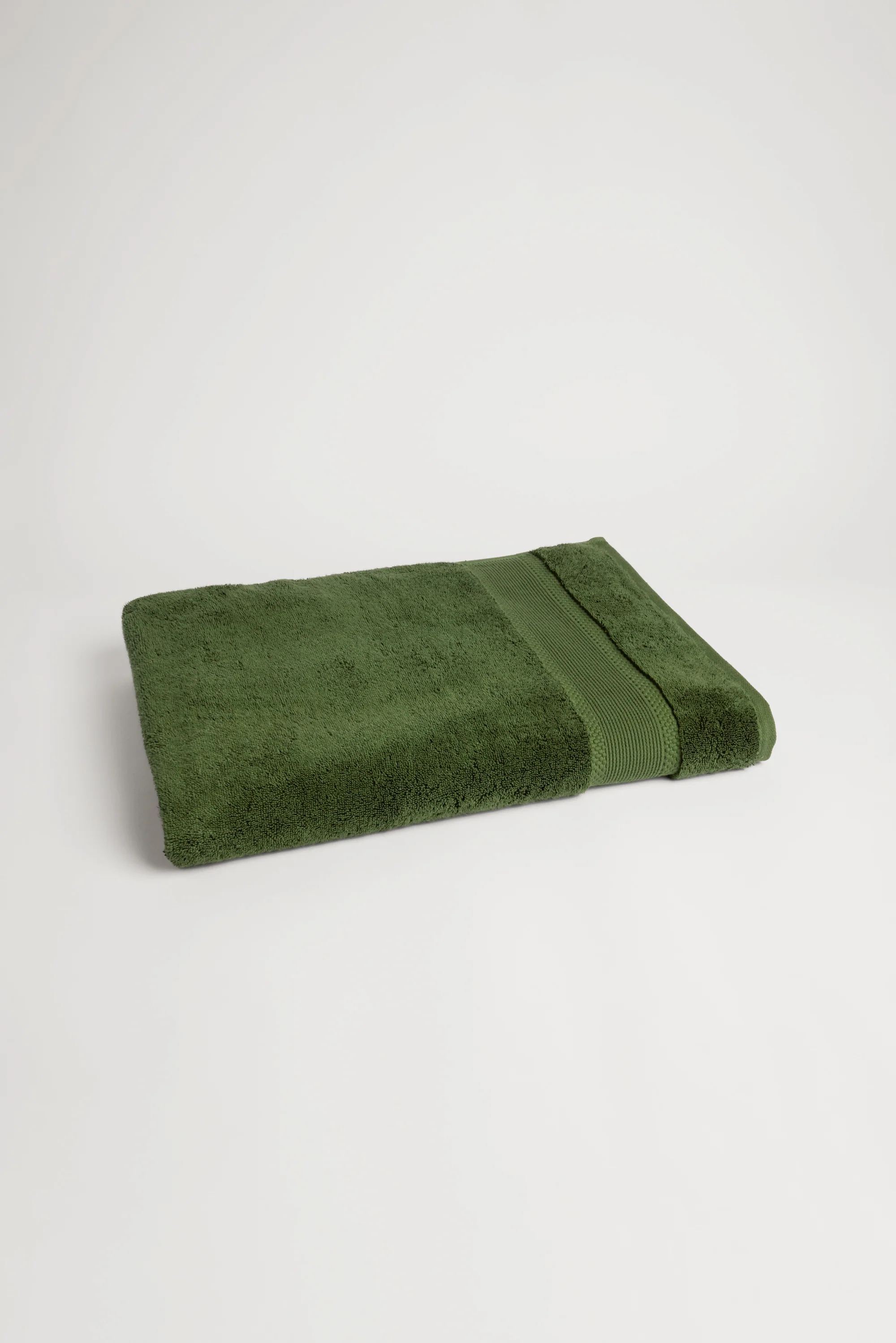 Organic Cotton Bath Sheet - Forest Green - Image 3