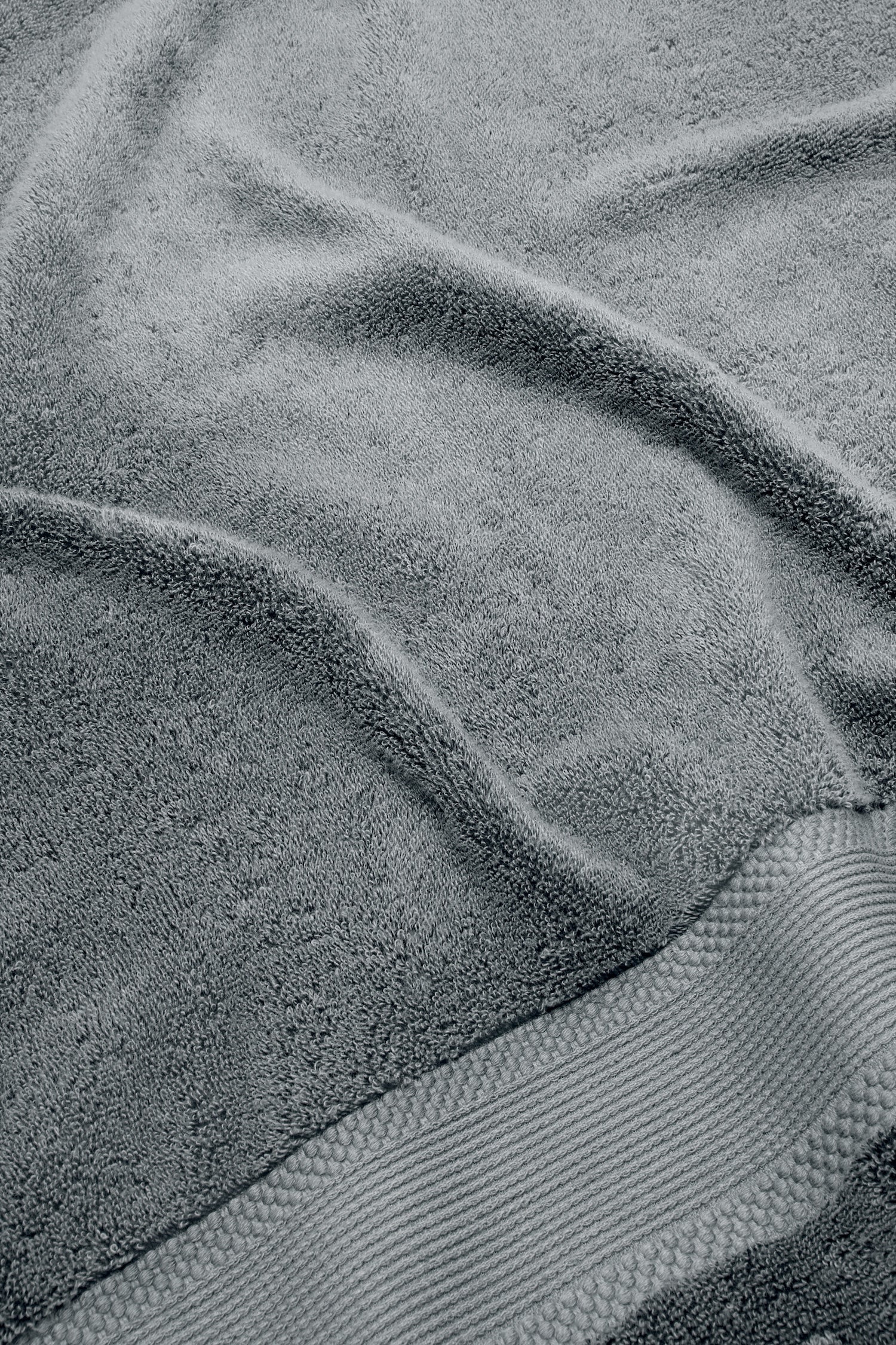 Organic Cotton Bath Sheet - Slate Grey - Image 2