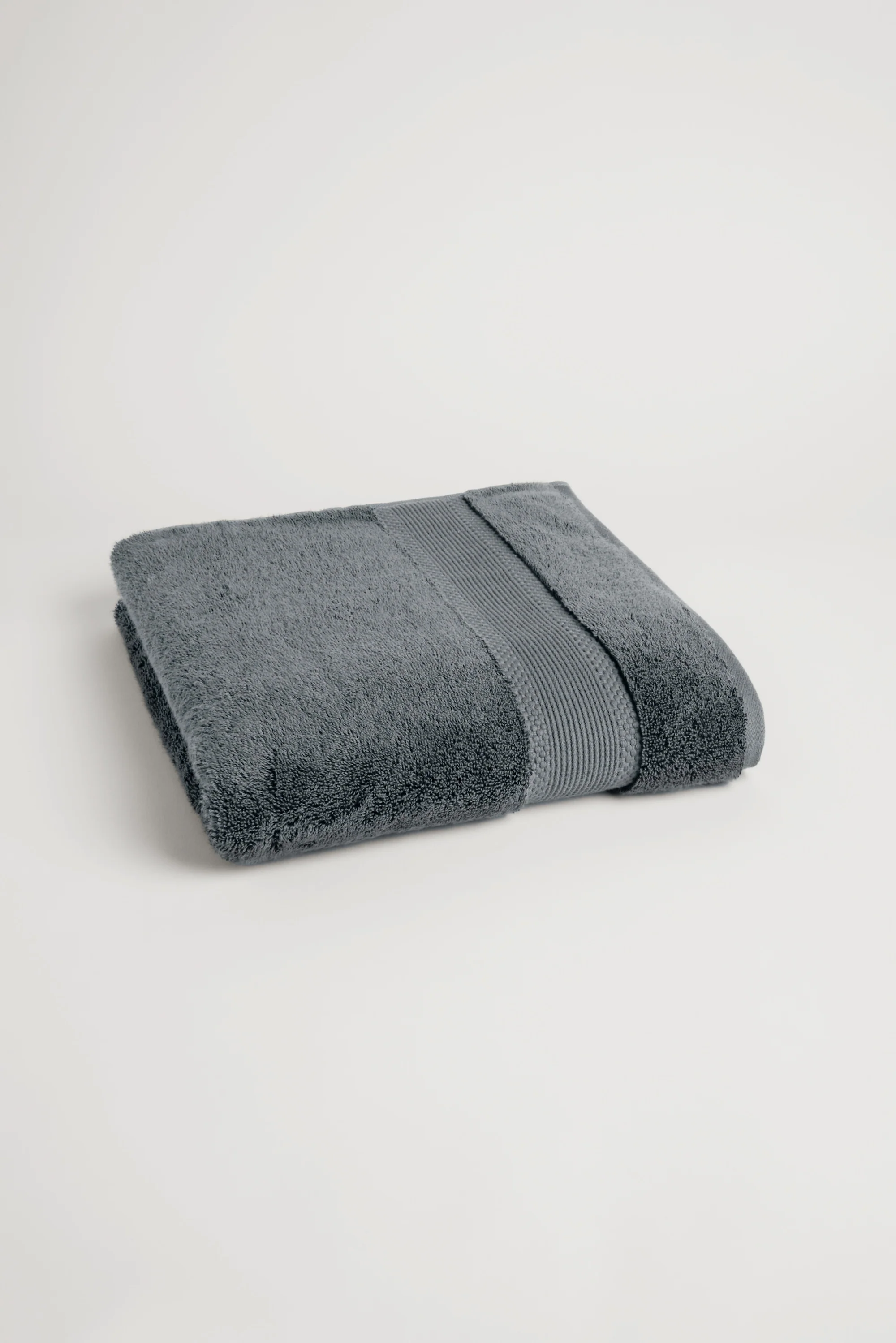 Organic Cotton Bath Towel - Slate Grey - Image 3