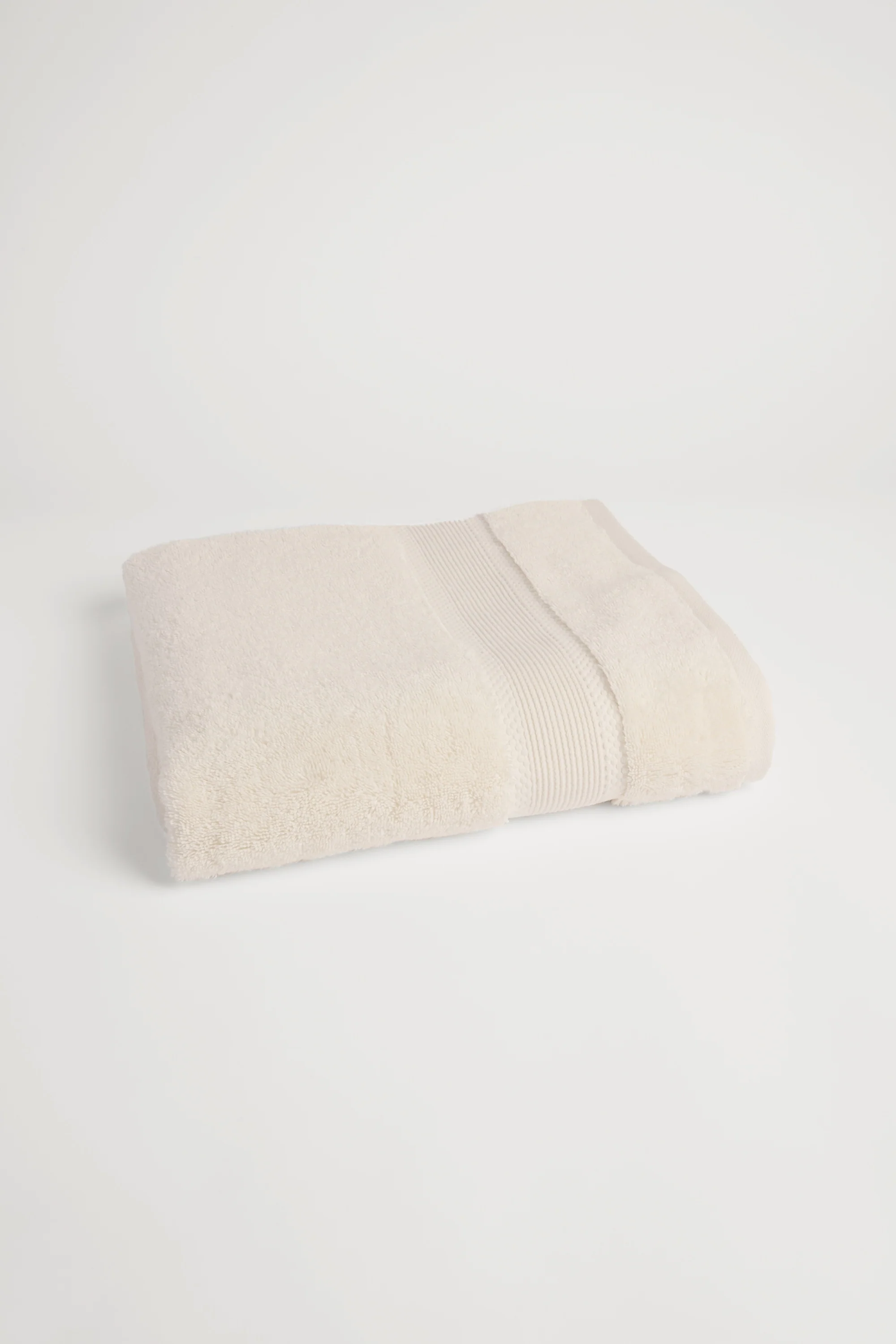 Organic Cotton Bath Towel - Chalk - Image 3