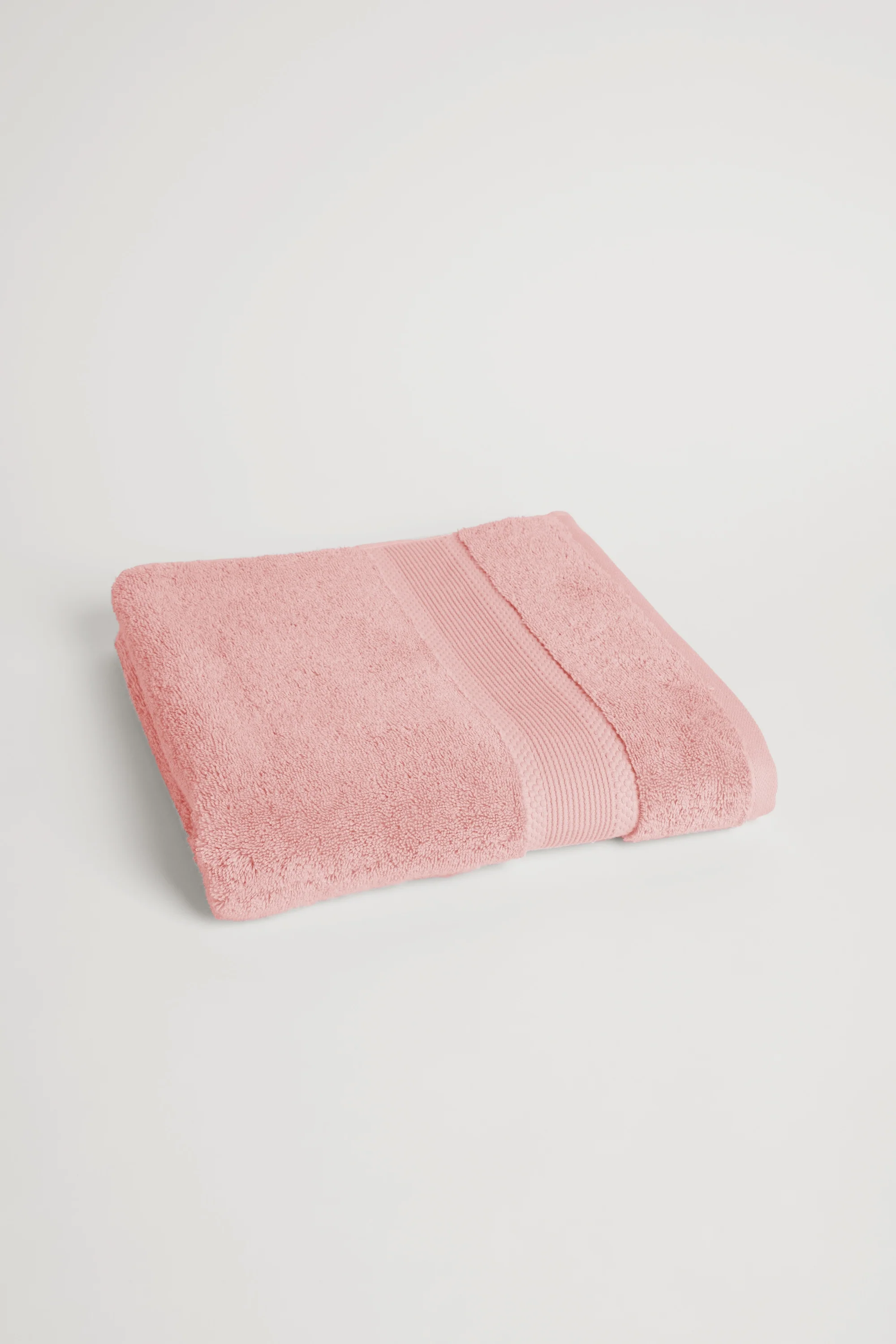 Organic Cotton Bath Towel - Dusky Rose - Image 3