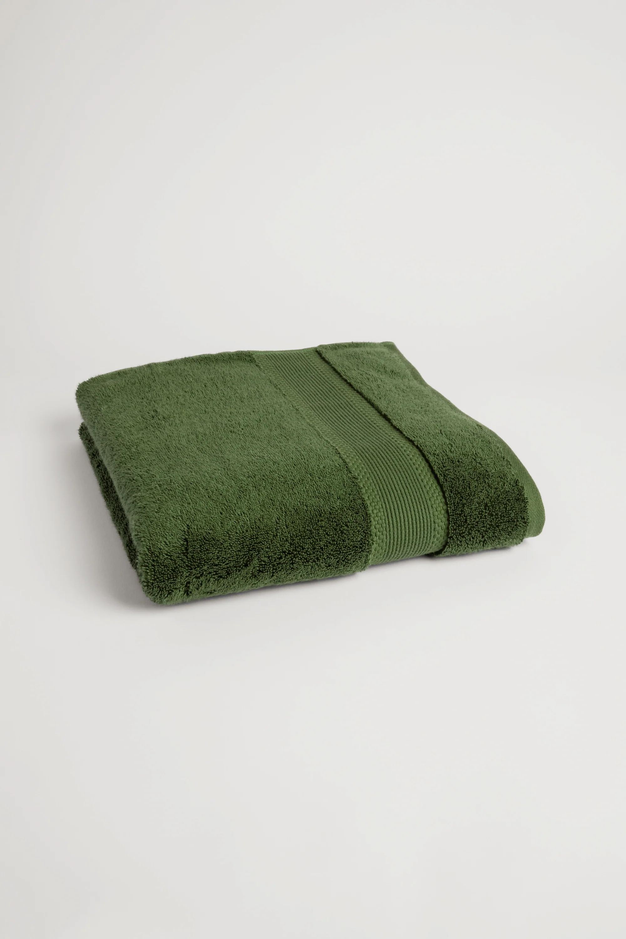 Organic Cotton Bath Towel - Forest Green - Image 3