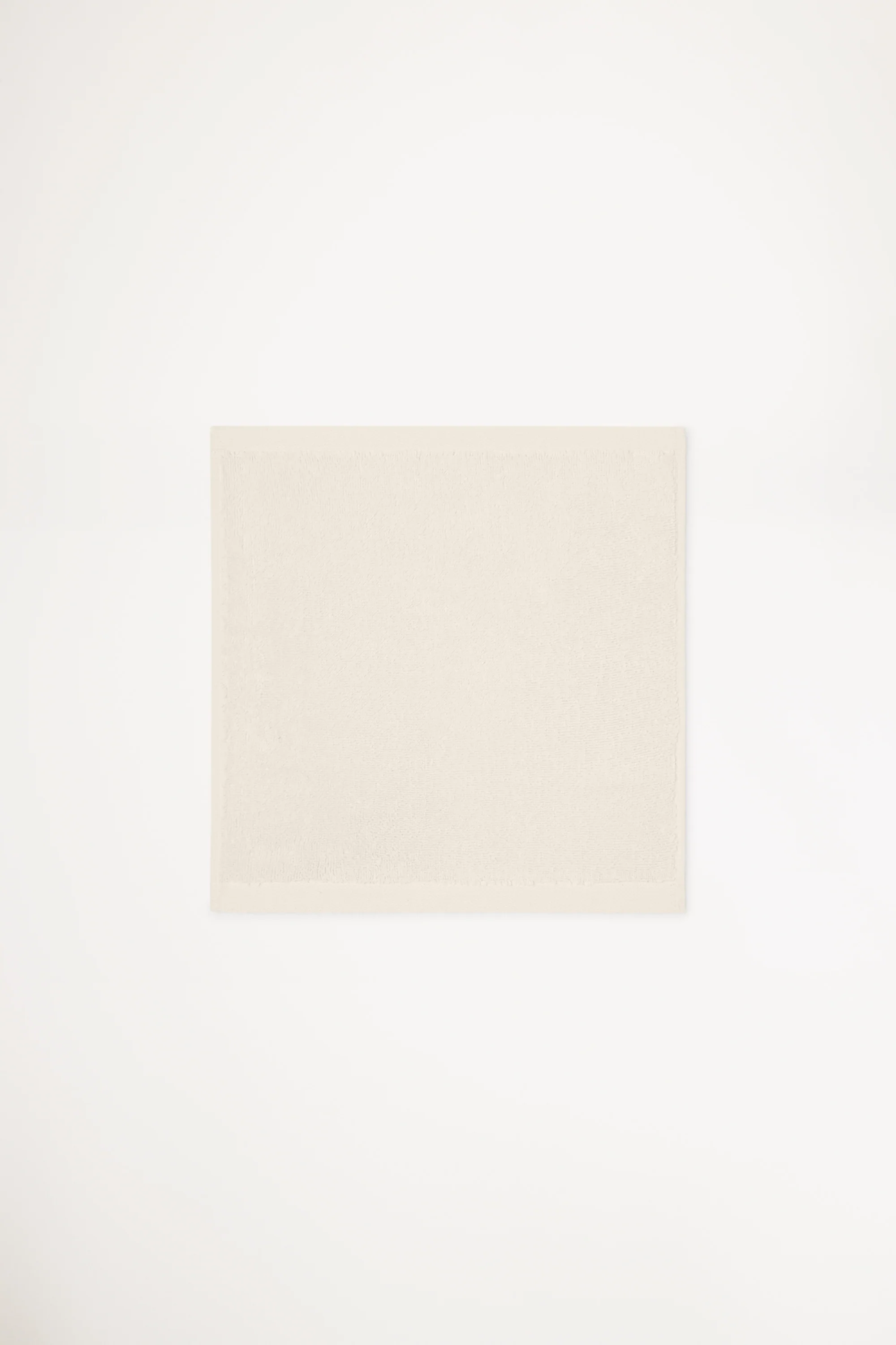 Organic Cotton Face Towel - Chalk