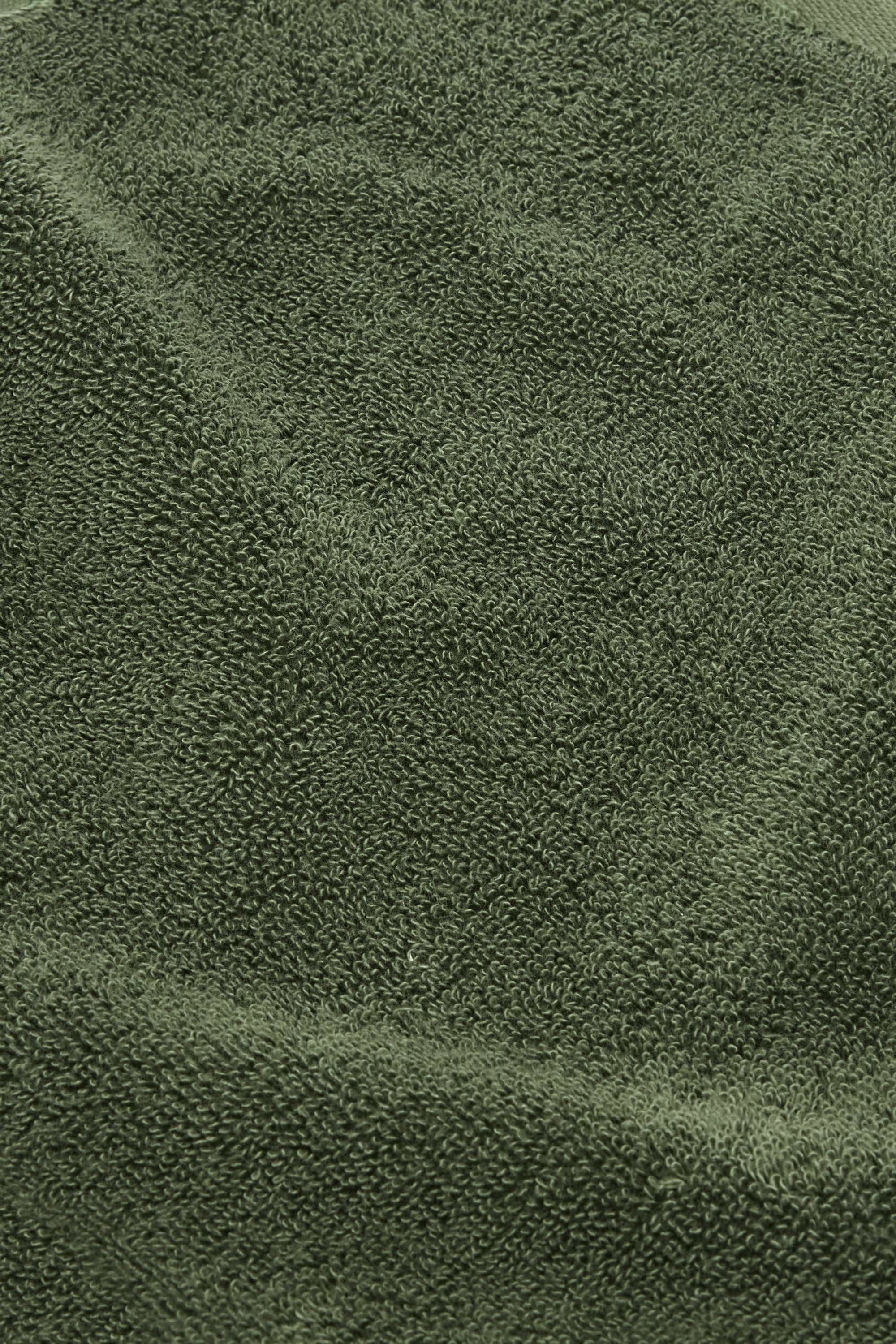 Organic Cotton Face Towel - Forest Green - Image 2
