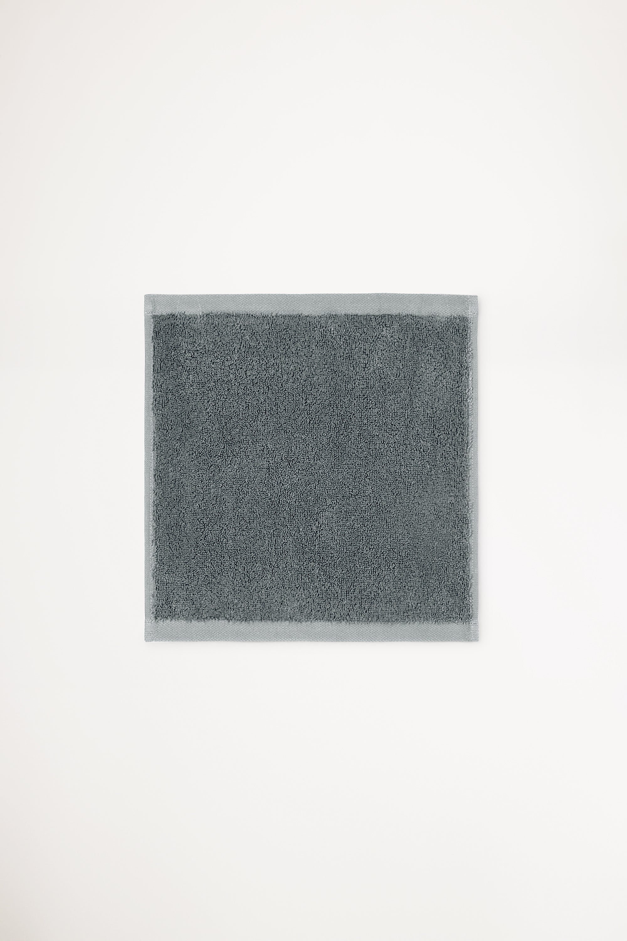 Organic Cotton Face Towel - Slate Grey