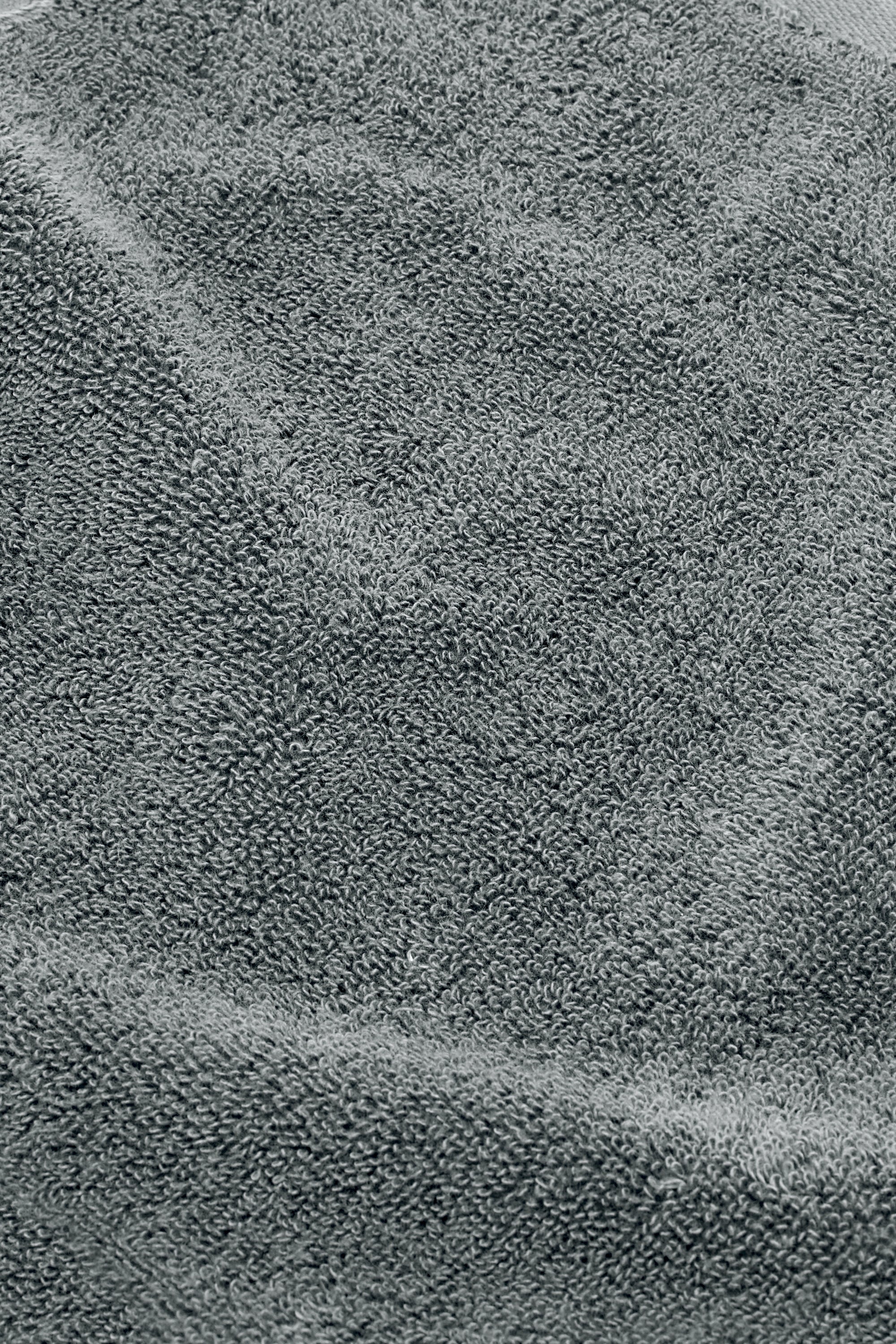 Organic Cotton Face Towel - Slate Grey - Image 2