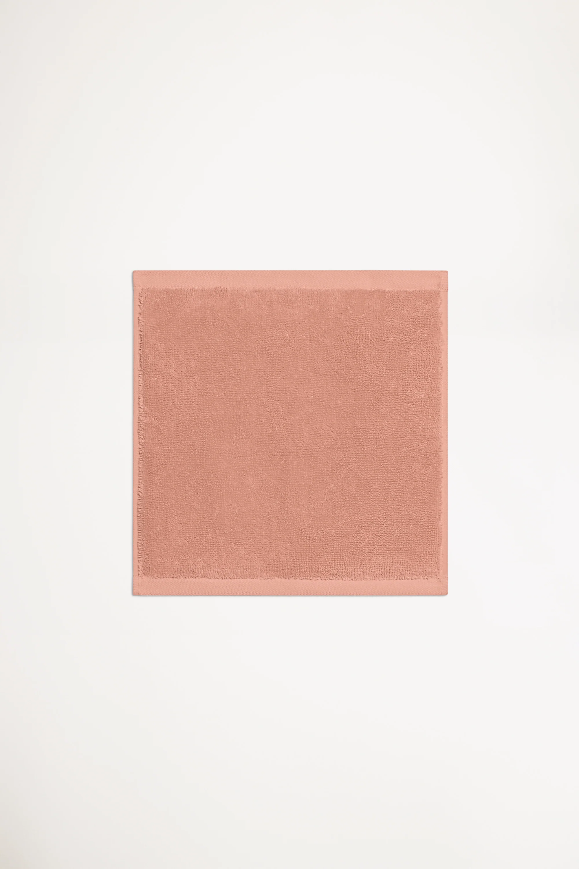 Organic Cotton Face Towel - Terracotta