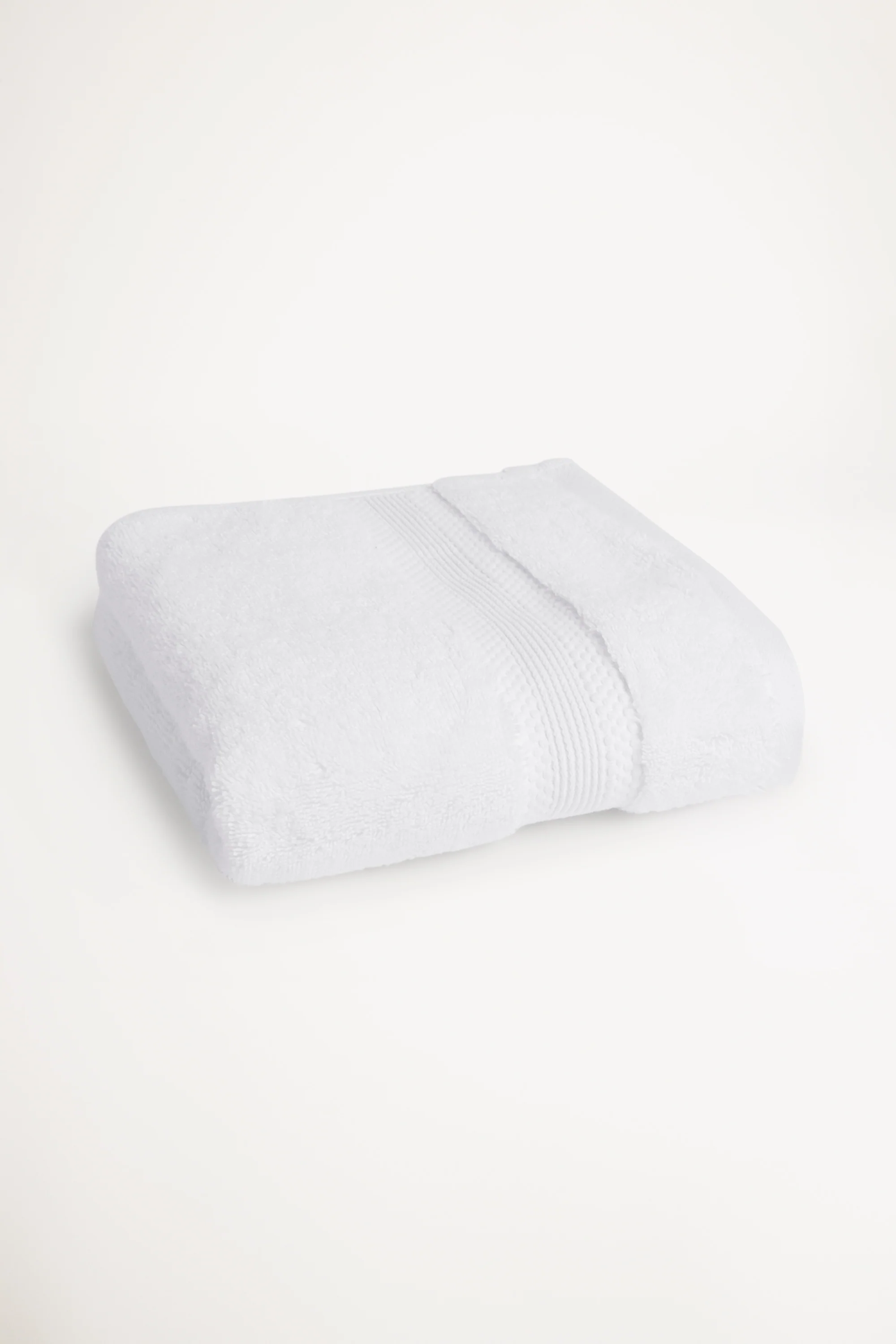 Organic Cotton Hand Towel - Classic White - Image 3