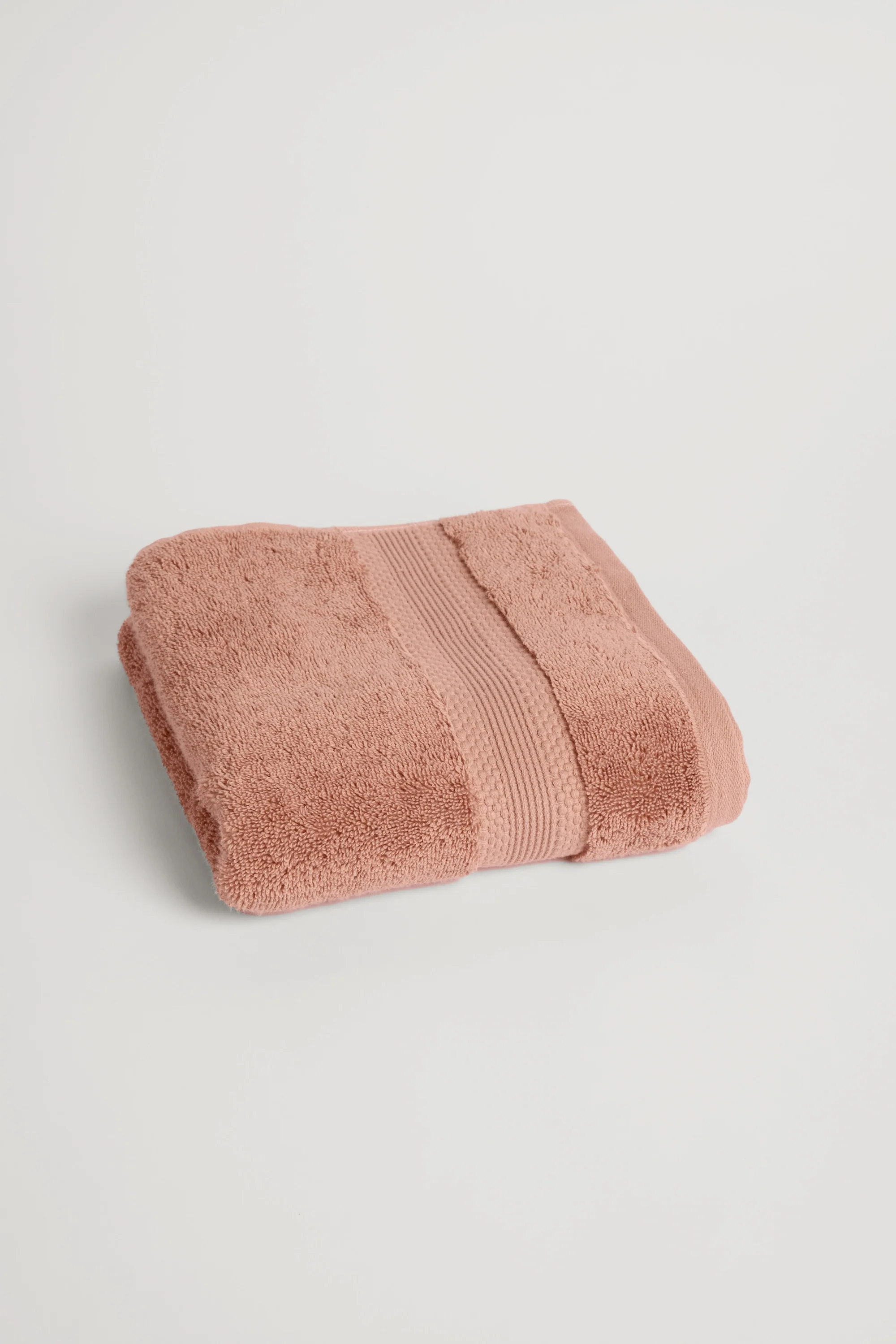 Organic Cotton Hand Towel - Terracotta - Image 3