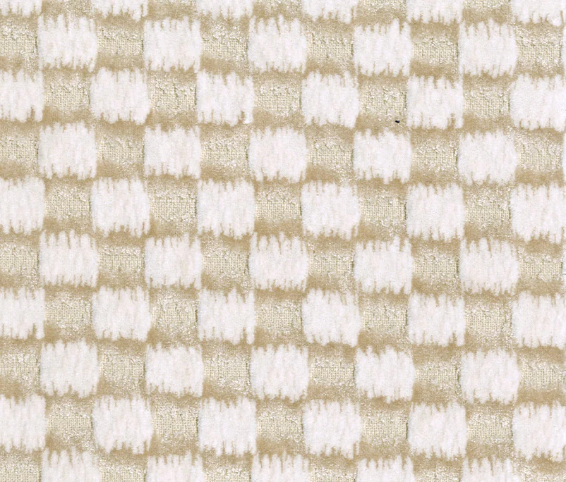 Ikat Checks - Taupe/Cream