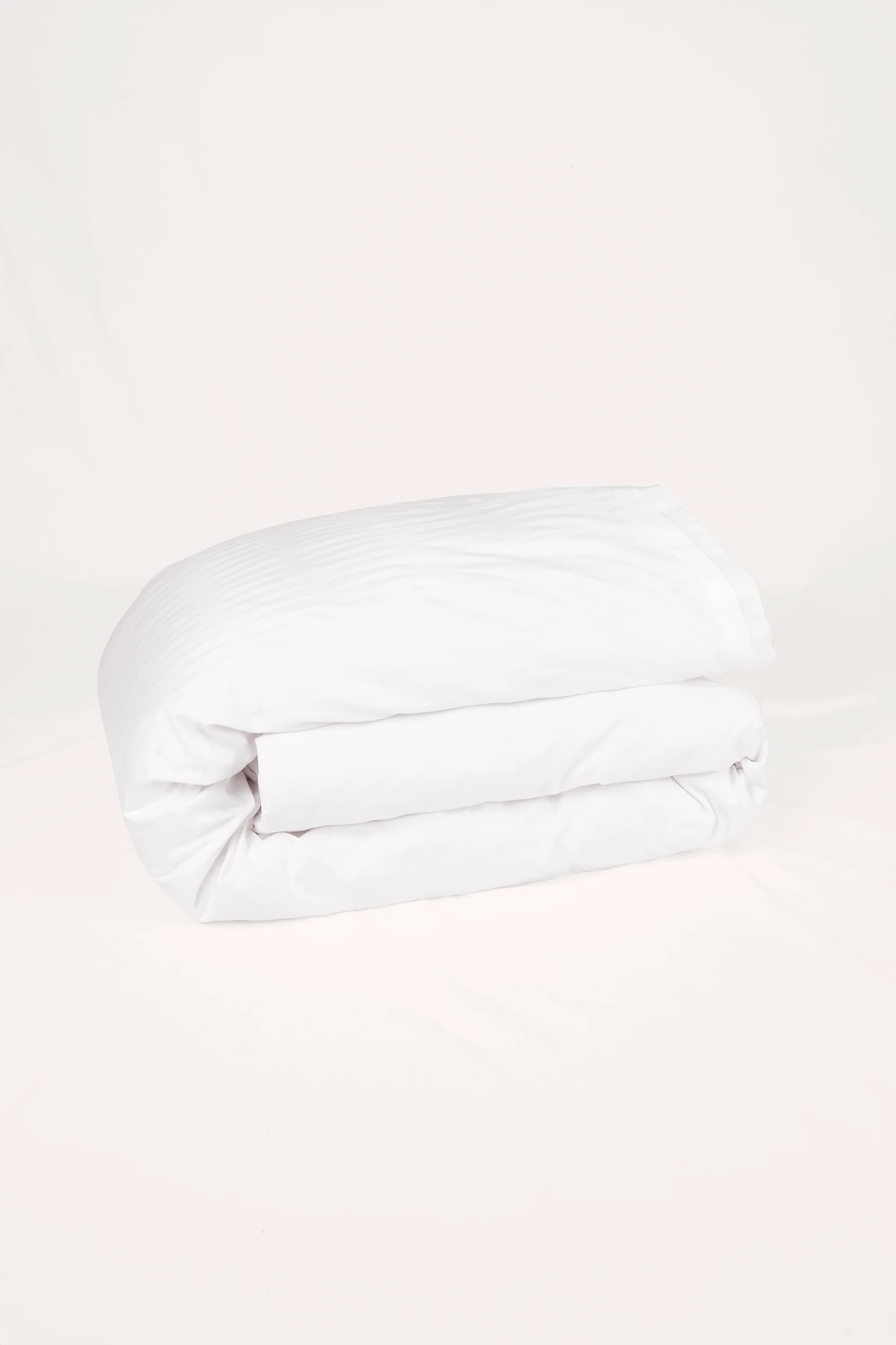 Jacquard Organic Cotton Duvet Cover - Pure White - Image 2
