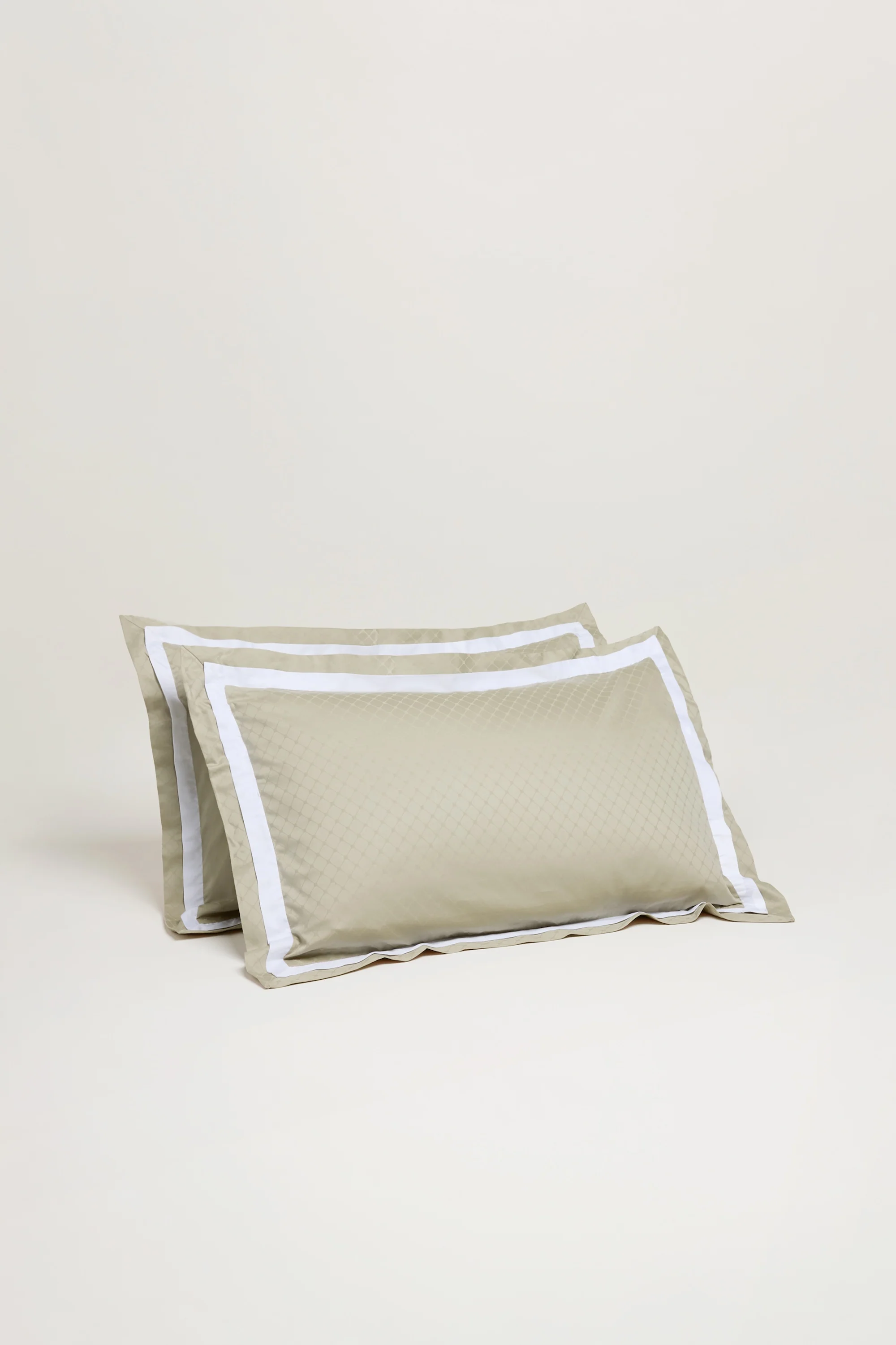 Jacquard Organic Cotton Pillowcases - Sage