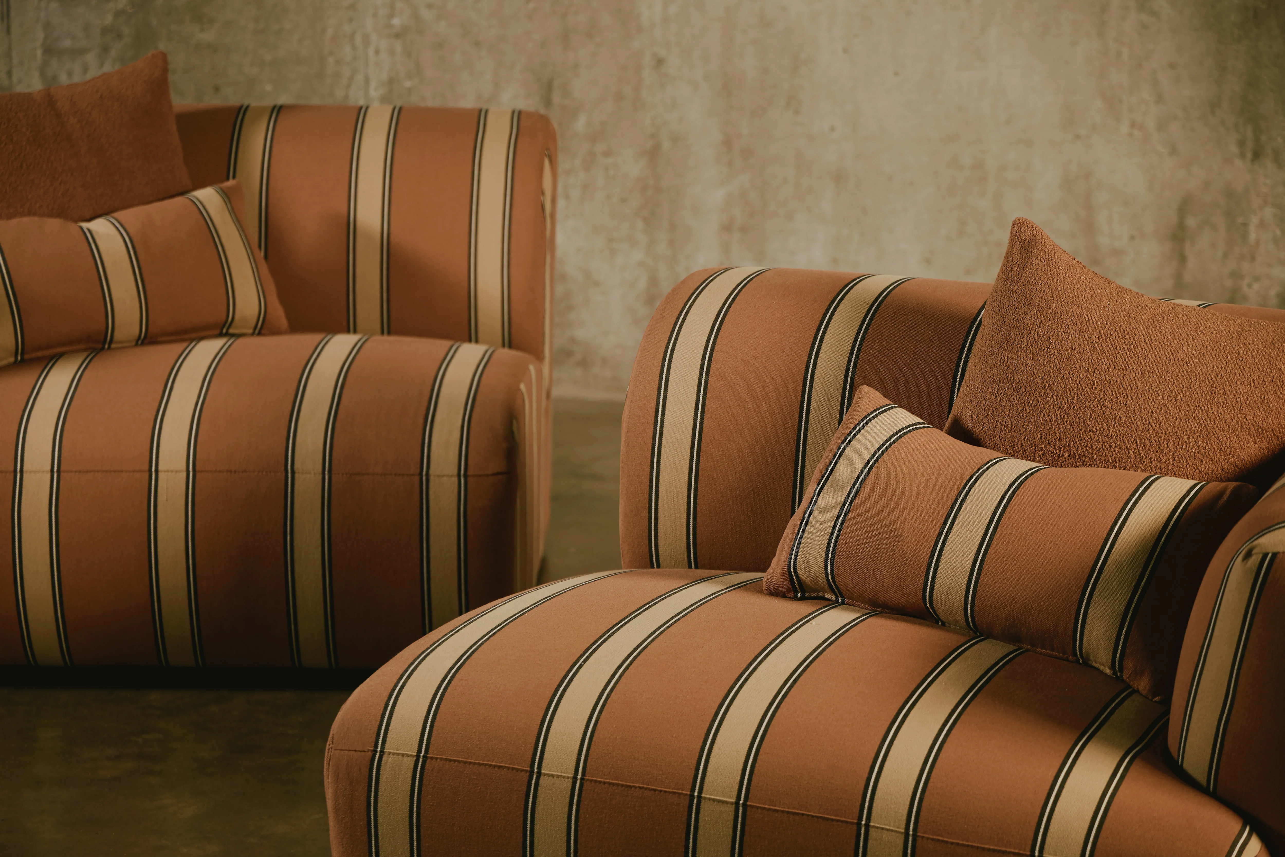 Jaipur Stripe - Brick/Walnut - Image 2