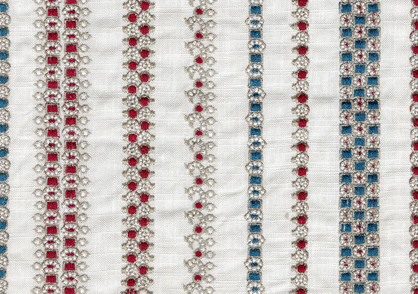 Jewel Stripe - Ruby/Teal