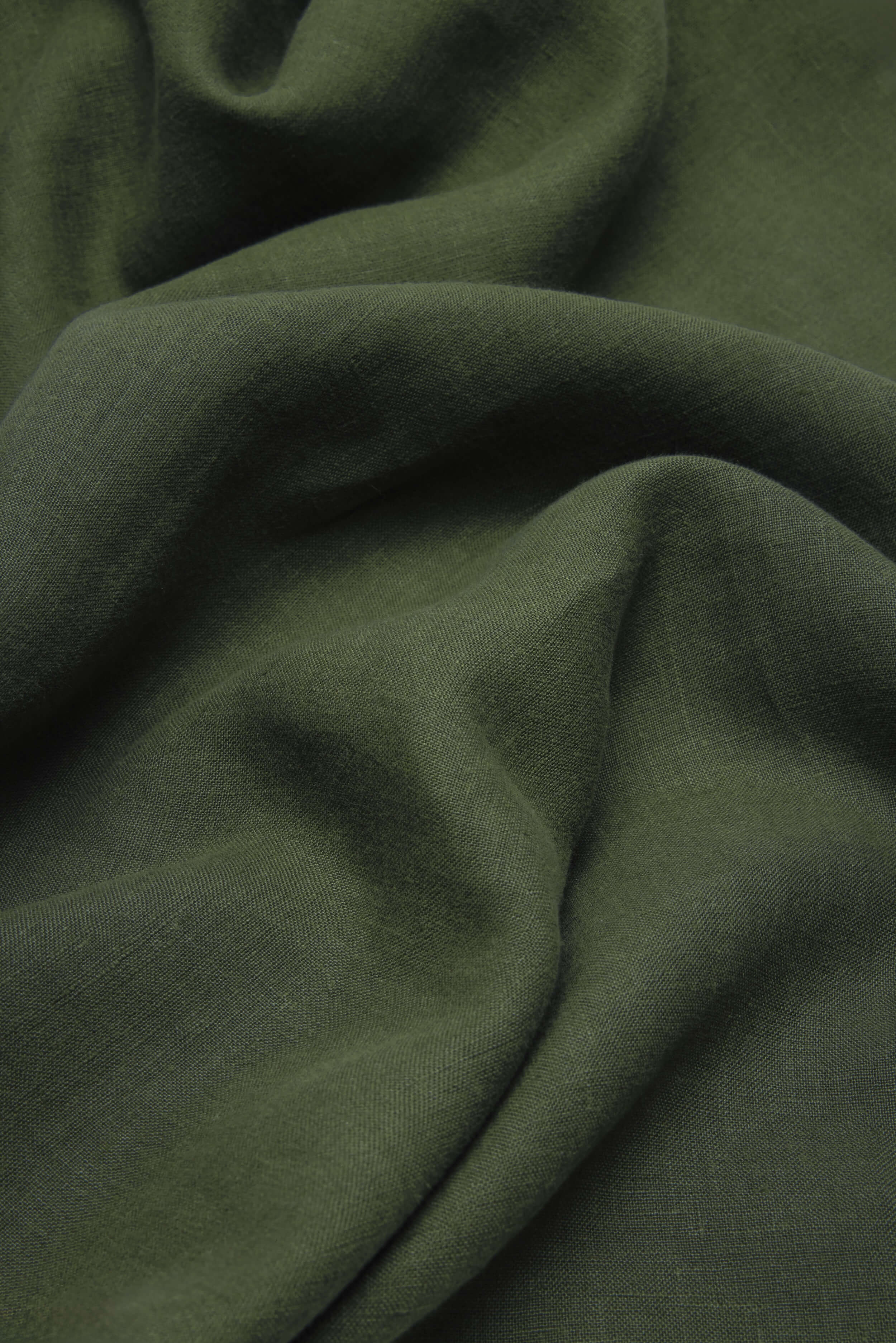 Linen Duvet Cover - Forest Green - Image 3
