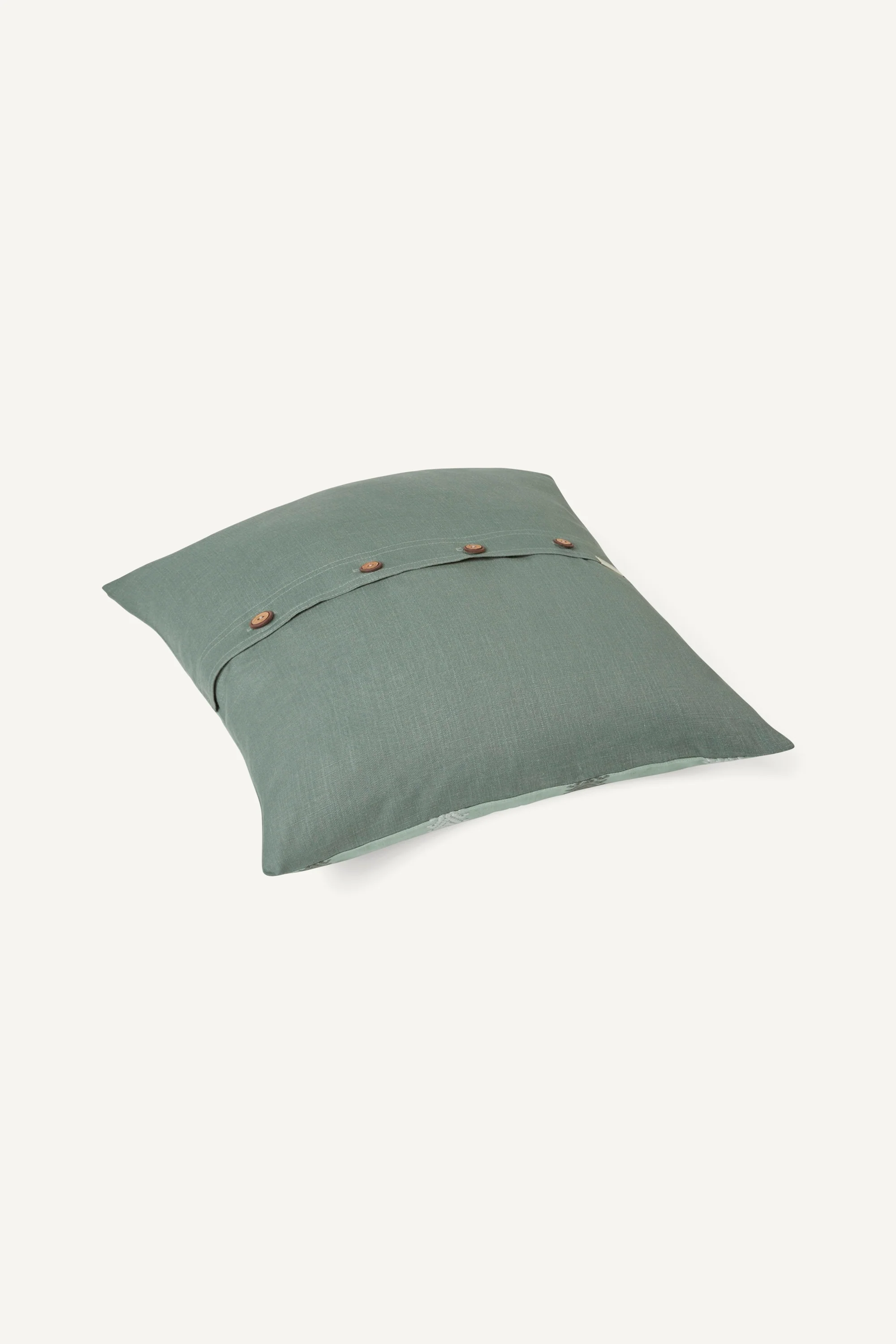 Mala Embroidered Cushion Cover - Powder Blue - Image 2