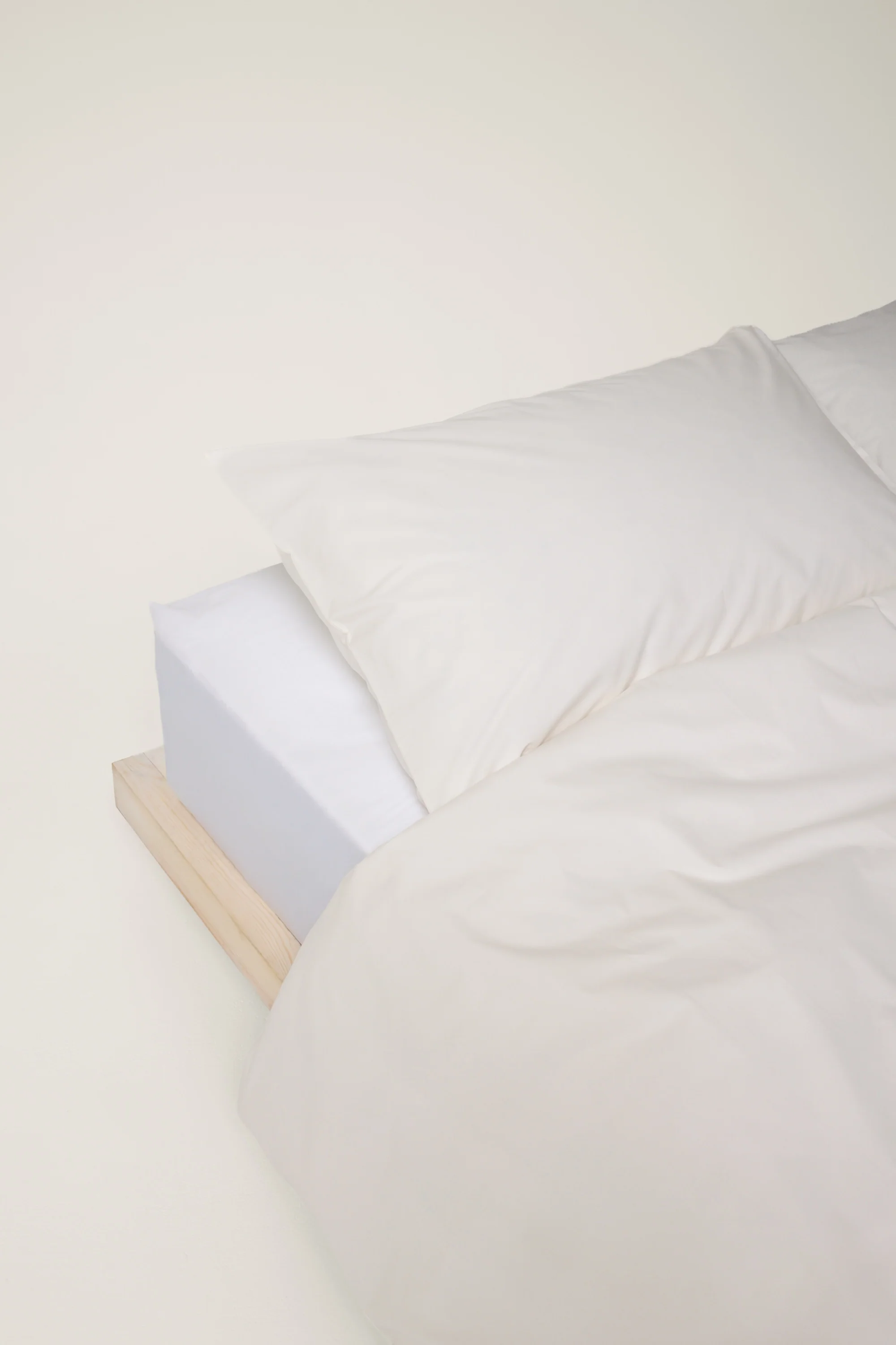 Percale Organic Cotton Duvet Cover - Iridescent Ivory - Image 4