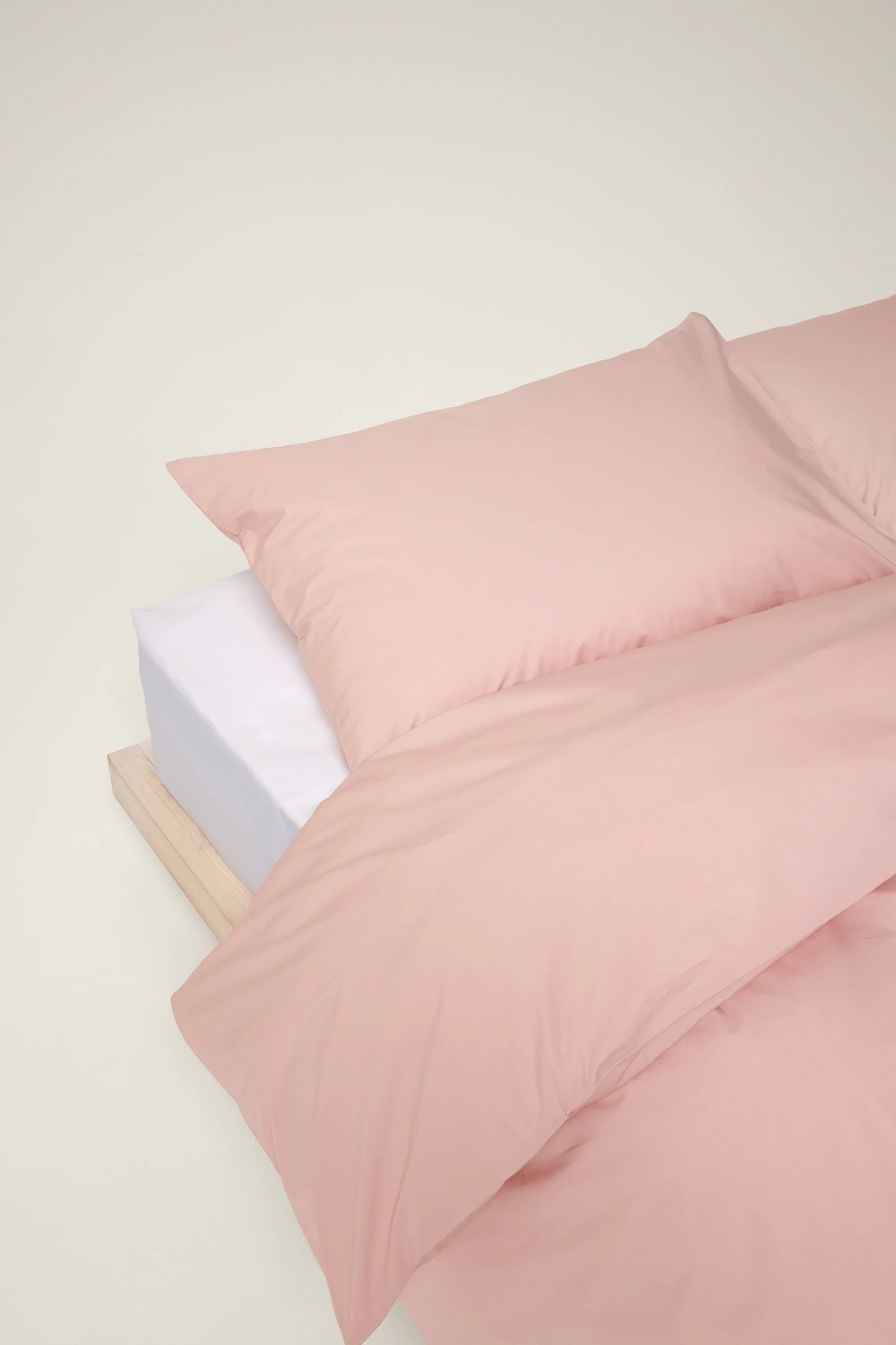 Percale Organic Cotton Duvet Cover - Midsummer Pink - Image 4