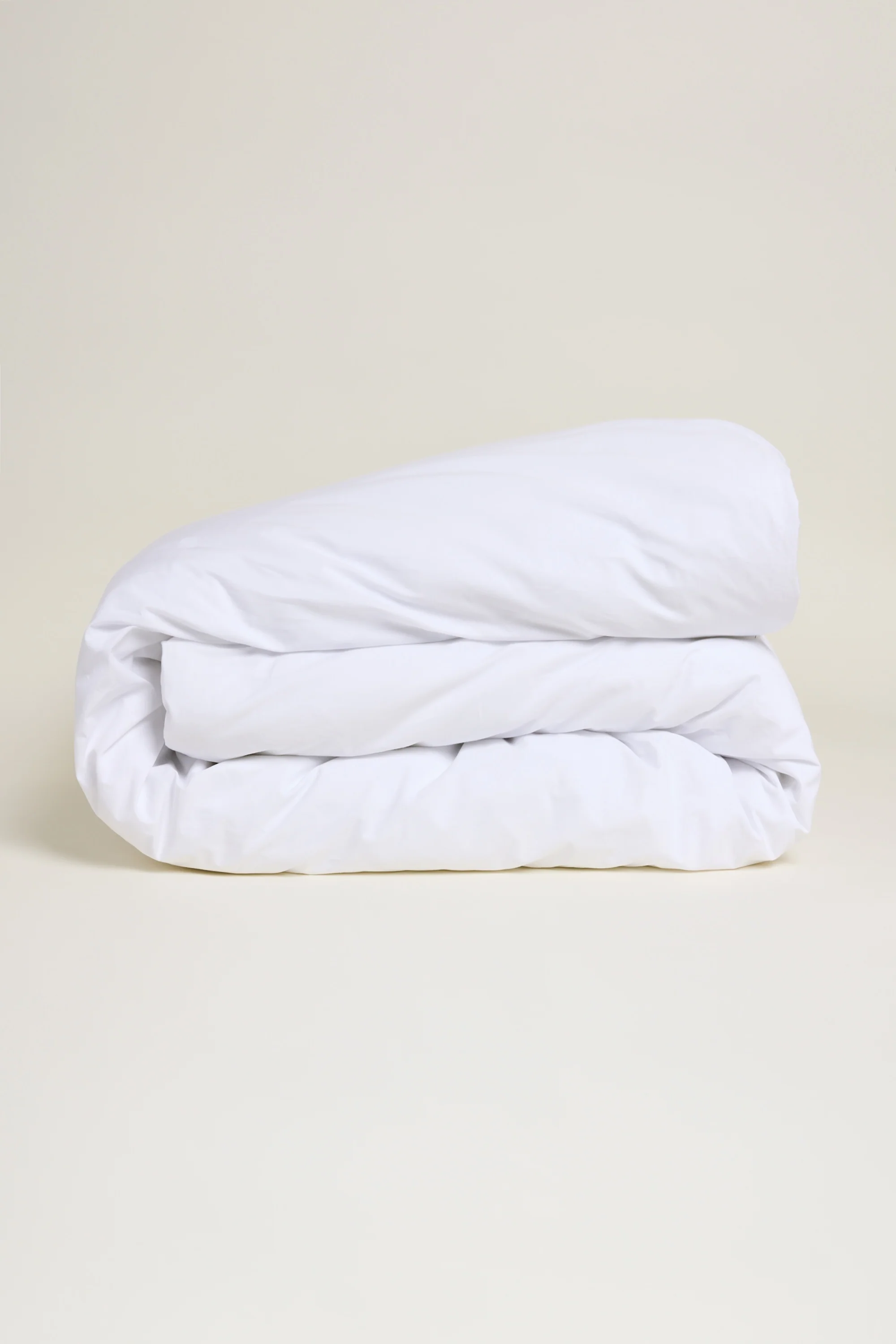 Percale Organic Cotton Duvet Cover - Midwinter White - Image 3
