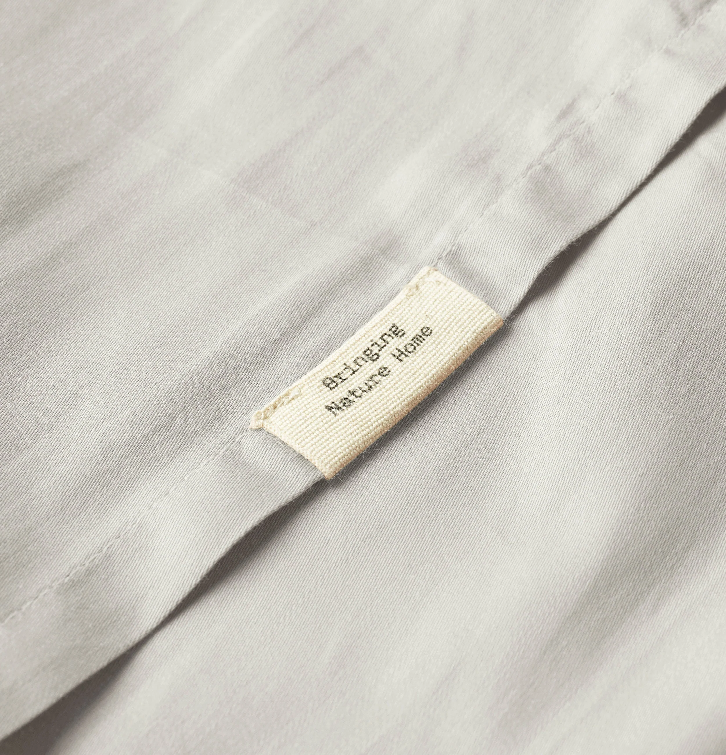 Percale Organic Cotton Duvet Set - Equinox Silver - Image 7