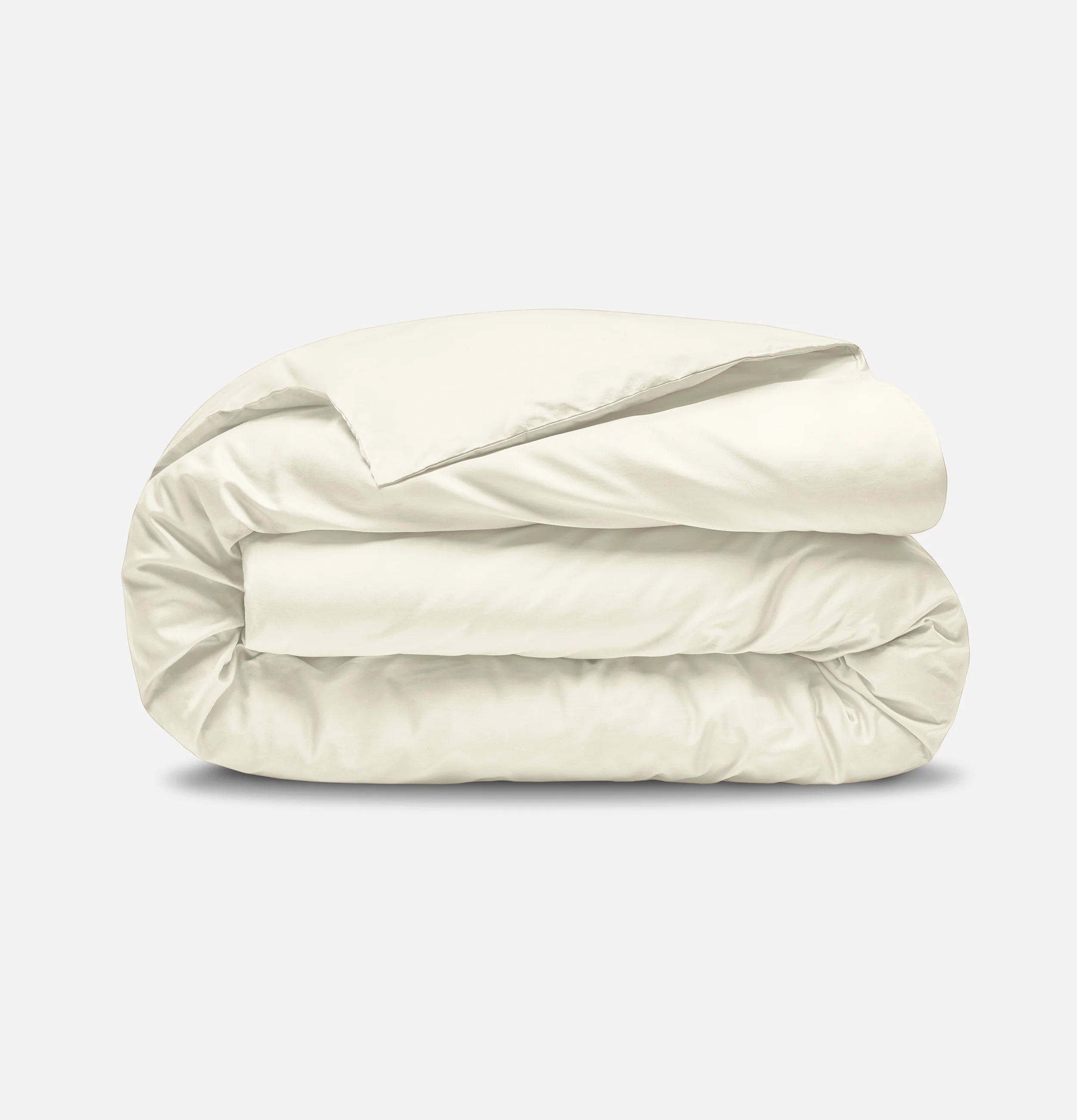 Percale Organic Cotton Duvet Set - Iridescent Ivory - Image 5