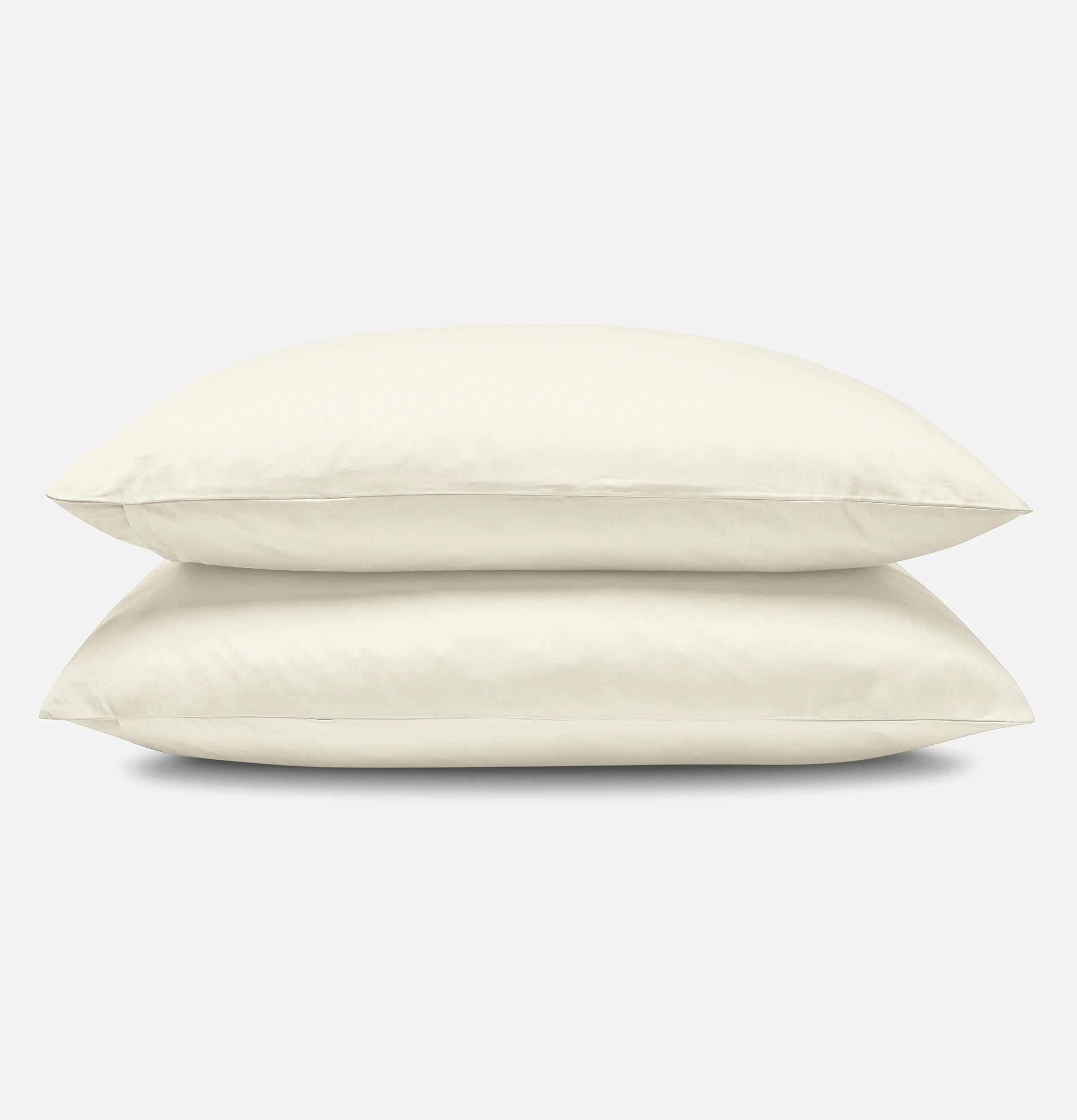 Percale Organic Cotton Duvet Set - Iridescent Ivory - Image 6