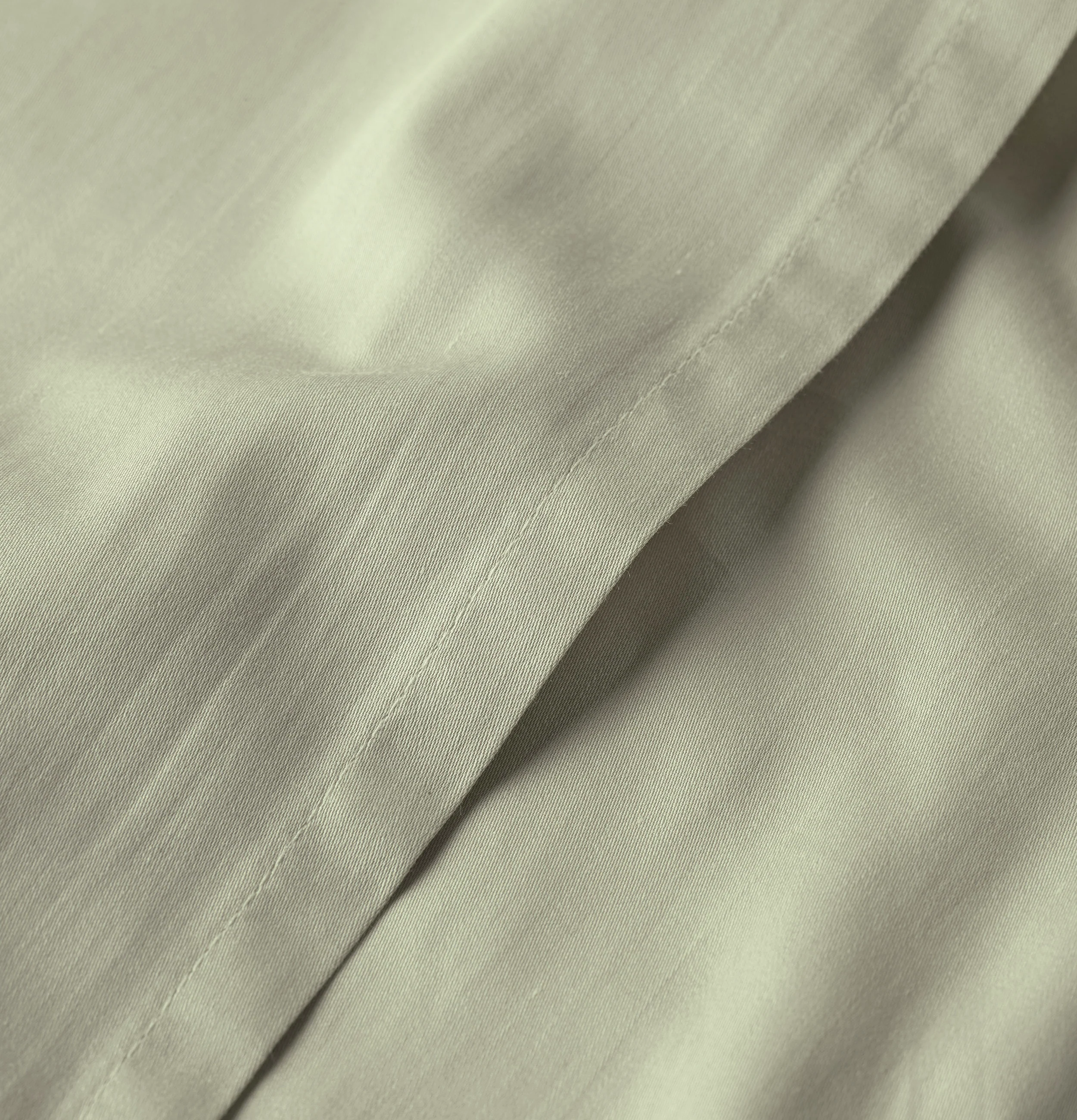 Percale Organic Cotton Duvet Set - Solstice Green - Image 7