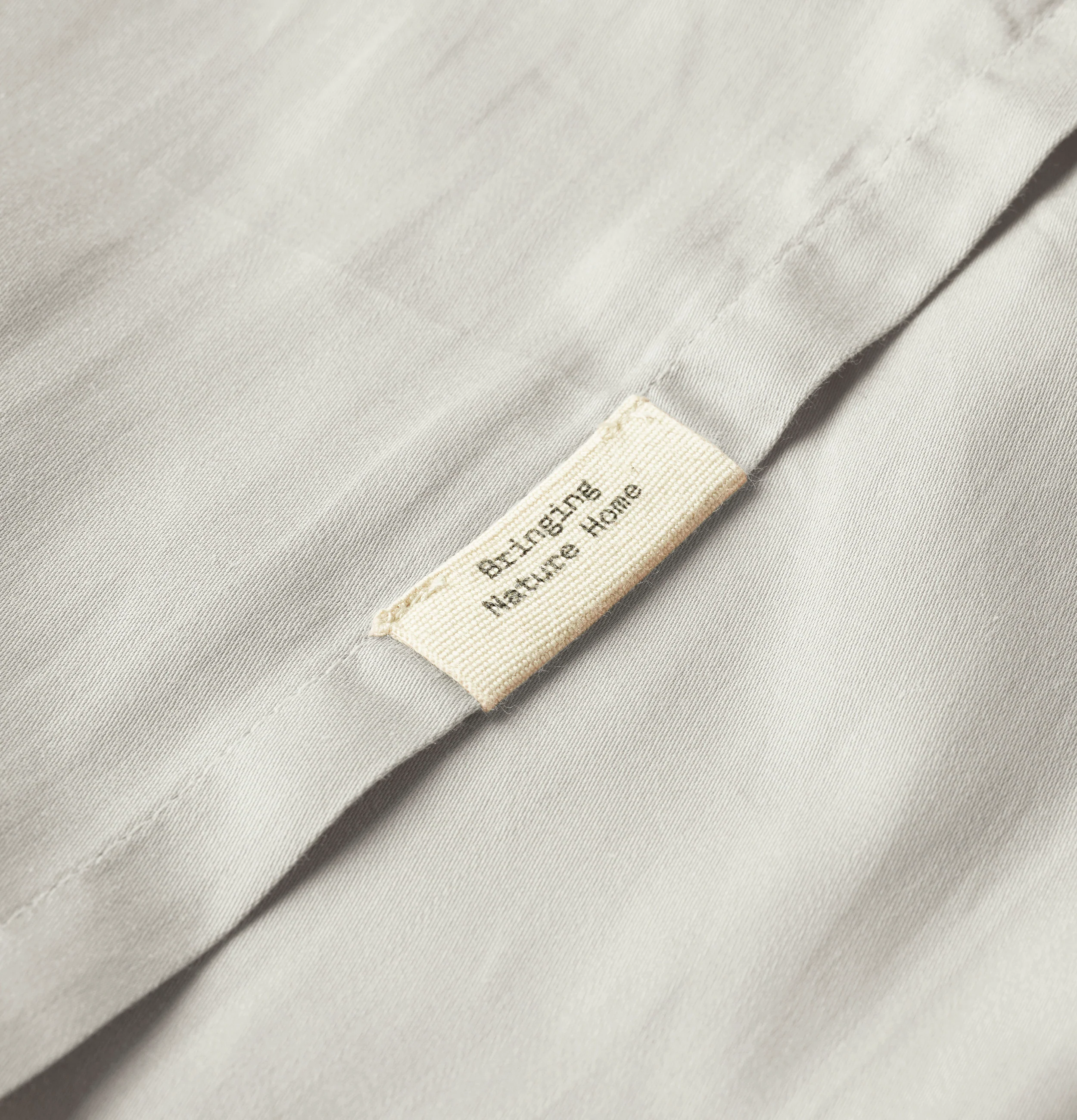 Percale Organic Cotton Sheet Set - Equinox Silver - Image 6