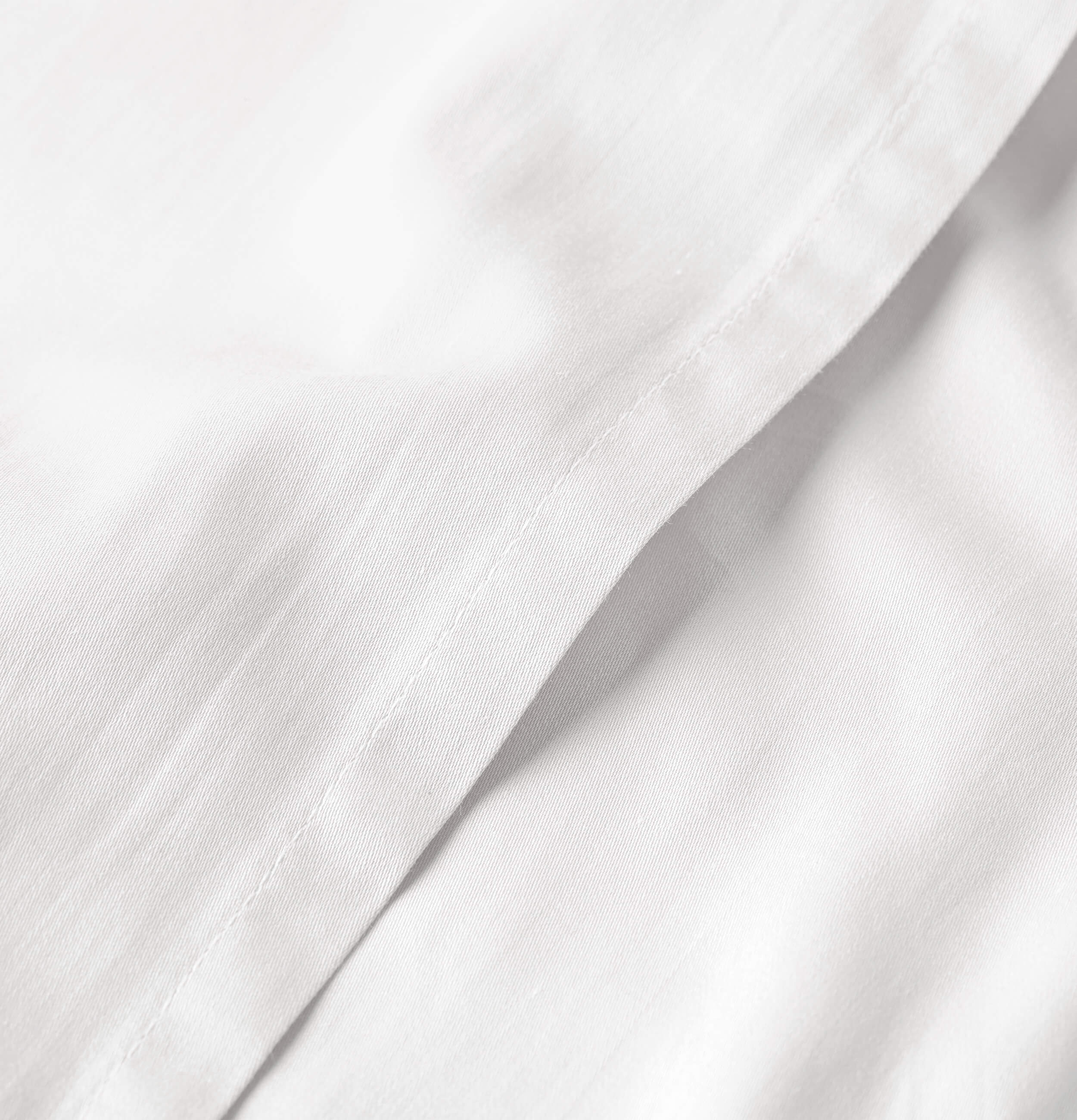 Percale Organic Cotton Sheet Set - Midwinter White - Image 7