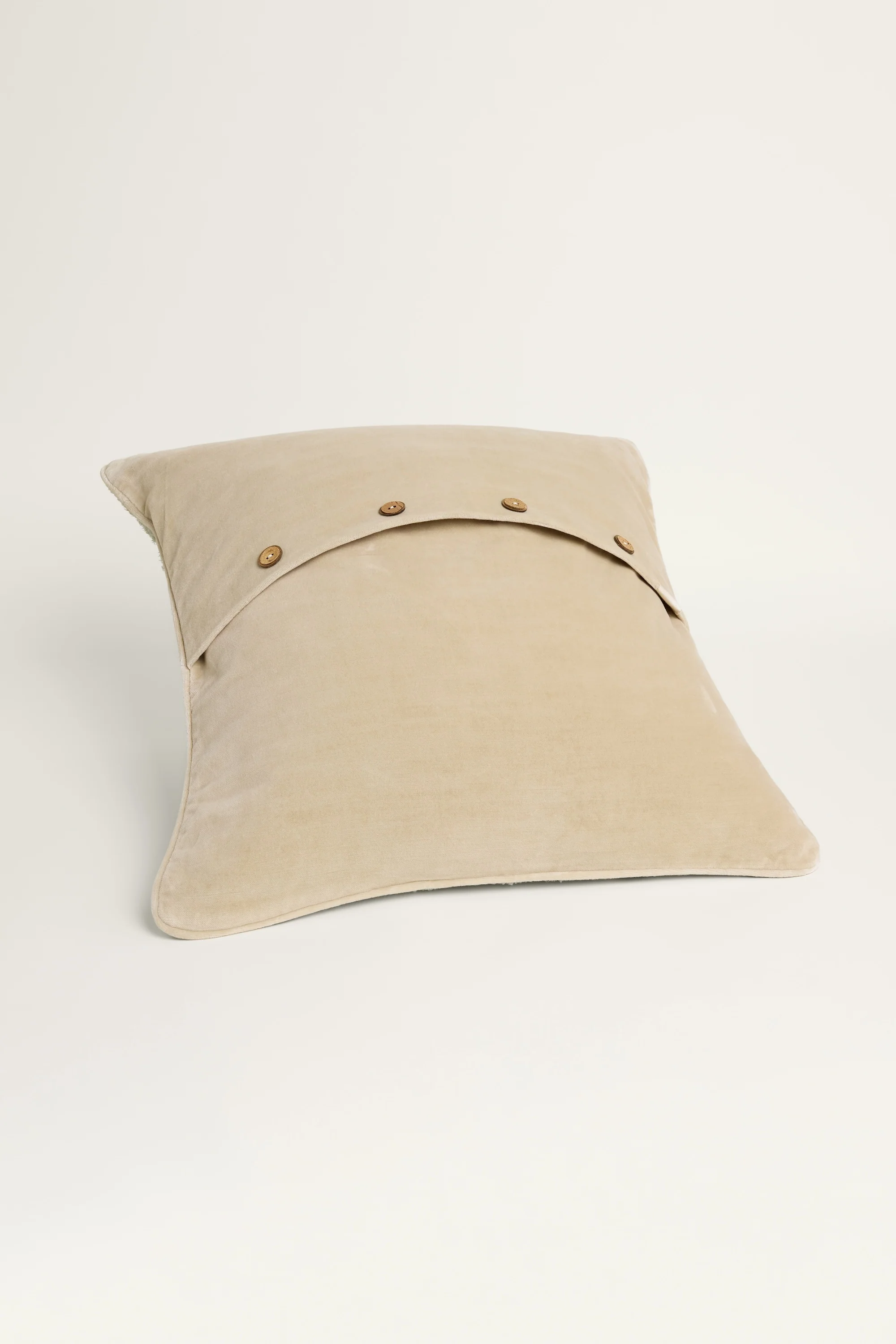 Plush Cushion Cover - Light Green - Image 2