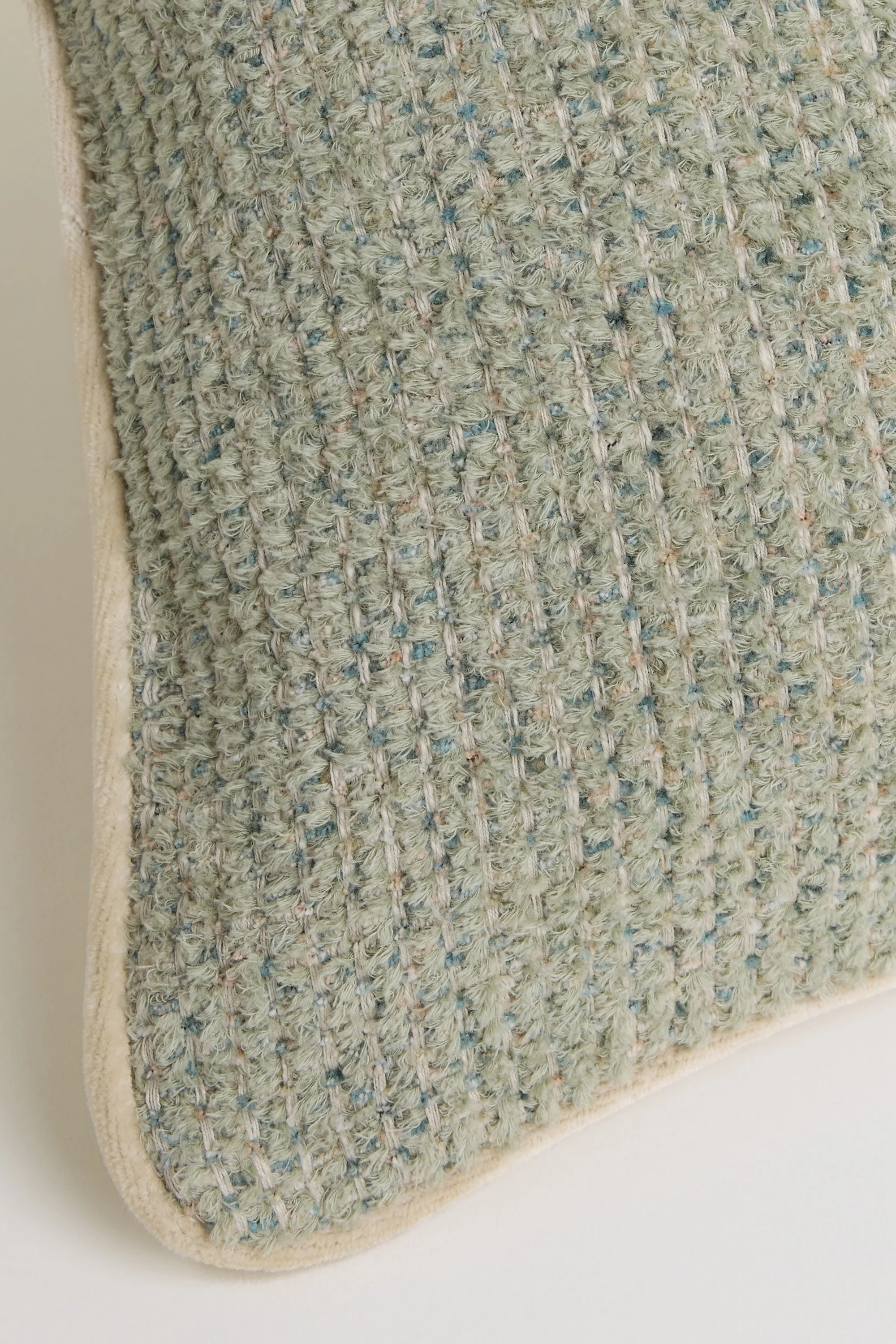 Plush Cushion Cover - Light Green - Image 3
