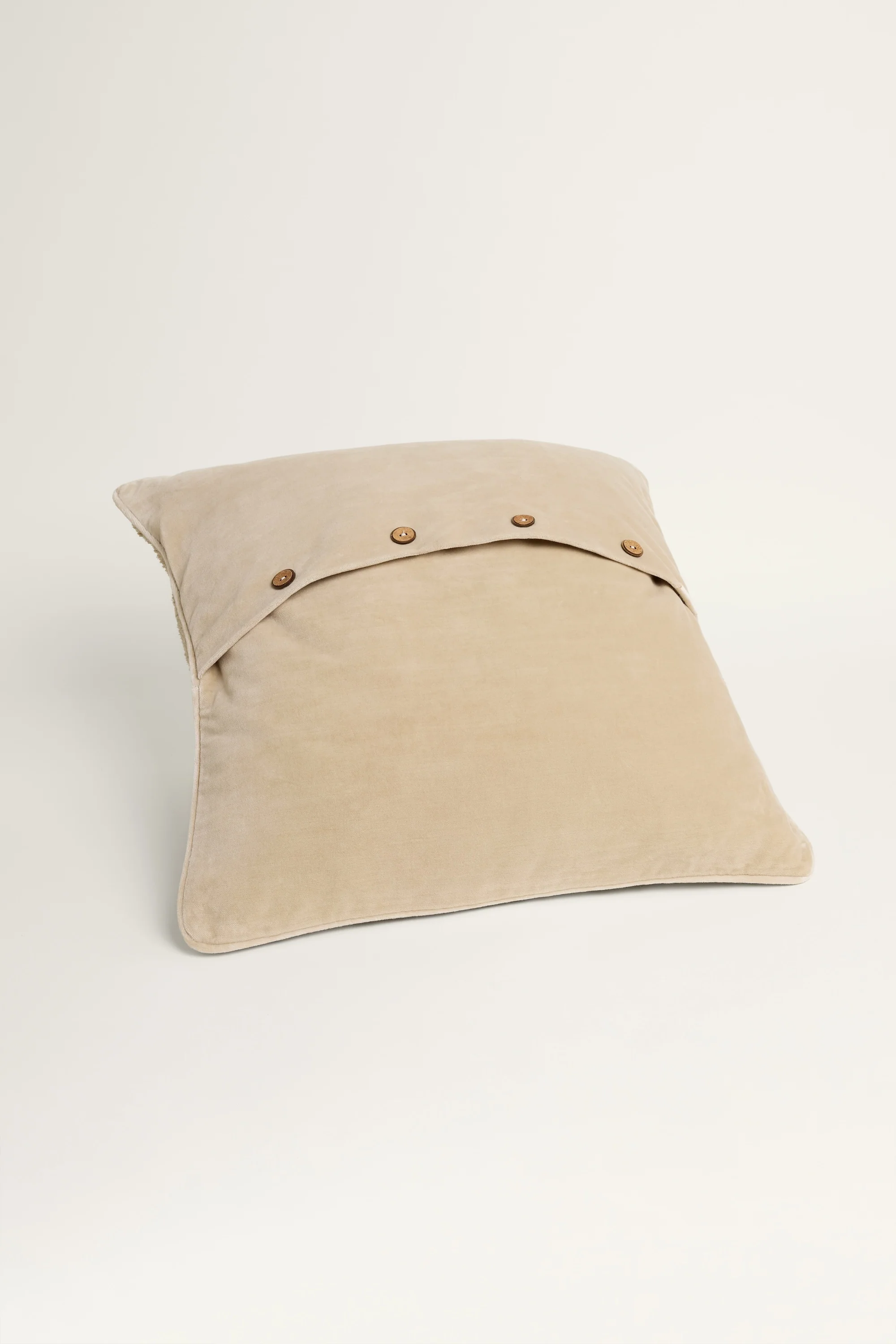 Plush Cushion Cover - Light Neutral - Image 2