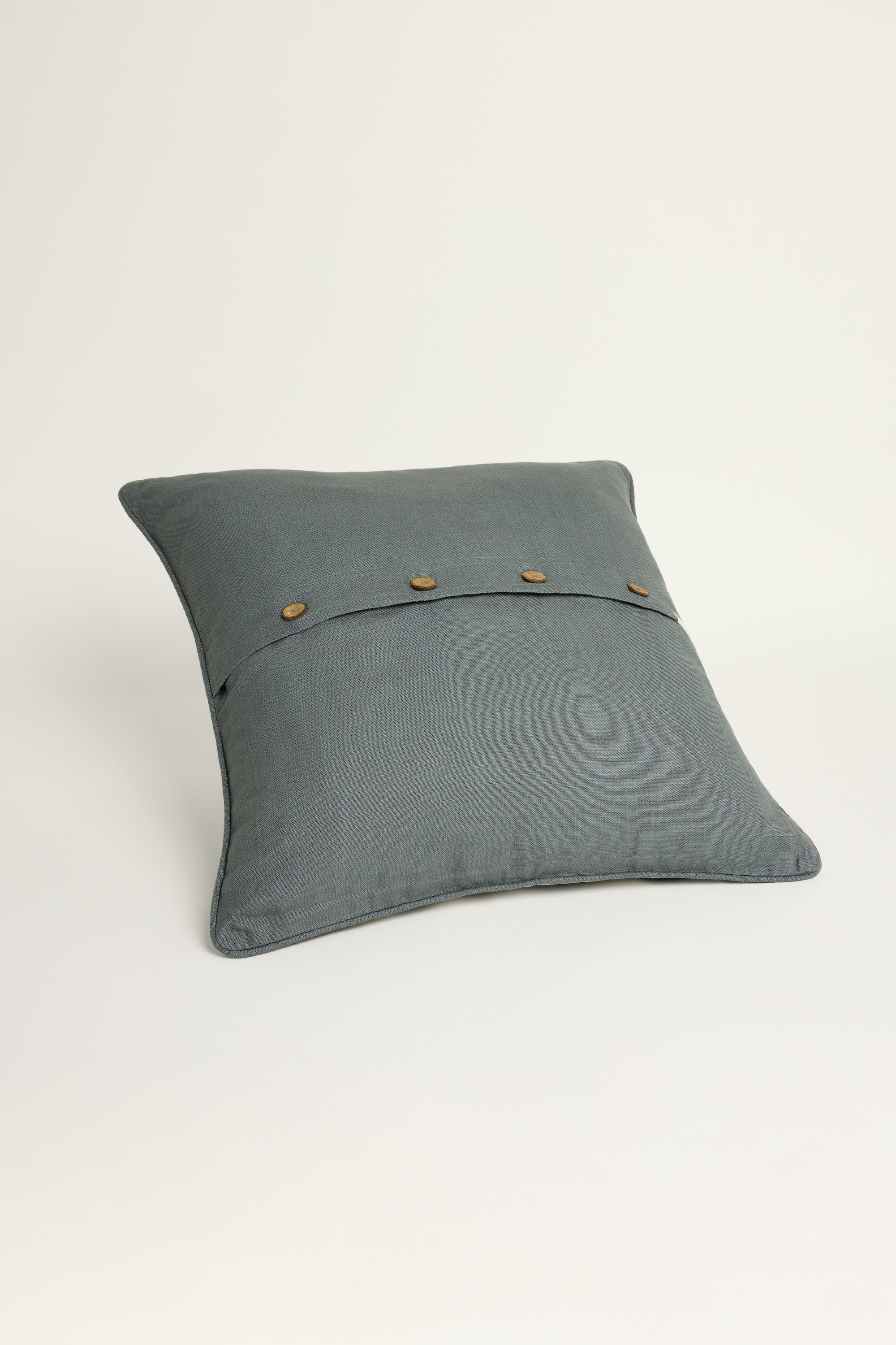 Qila Cushion Cover - Green + Teal - Image 2