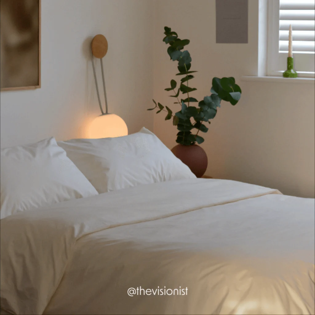 Sateen Organic Cotton Bedding Set - Iridescent Ivory - Image 4