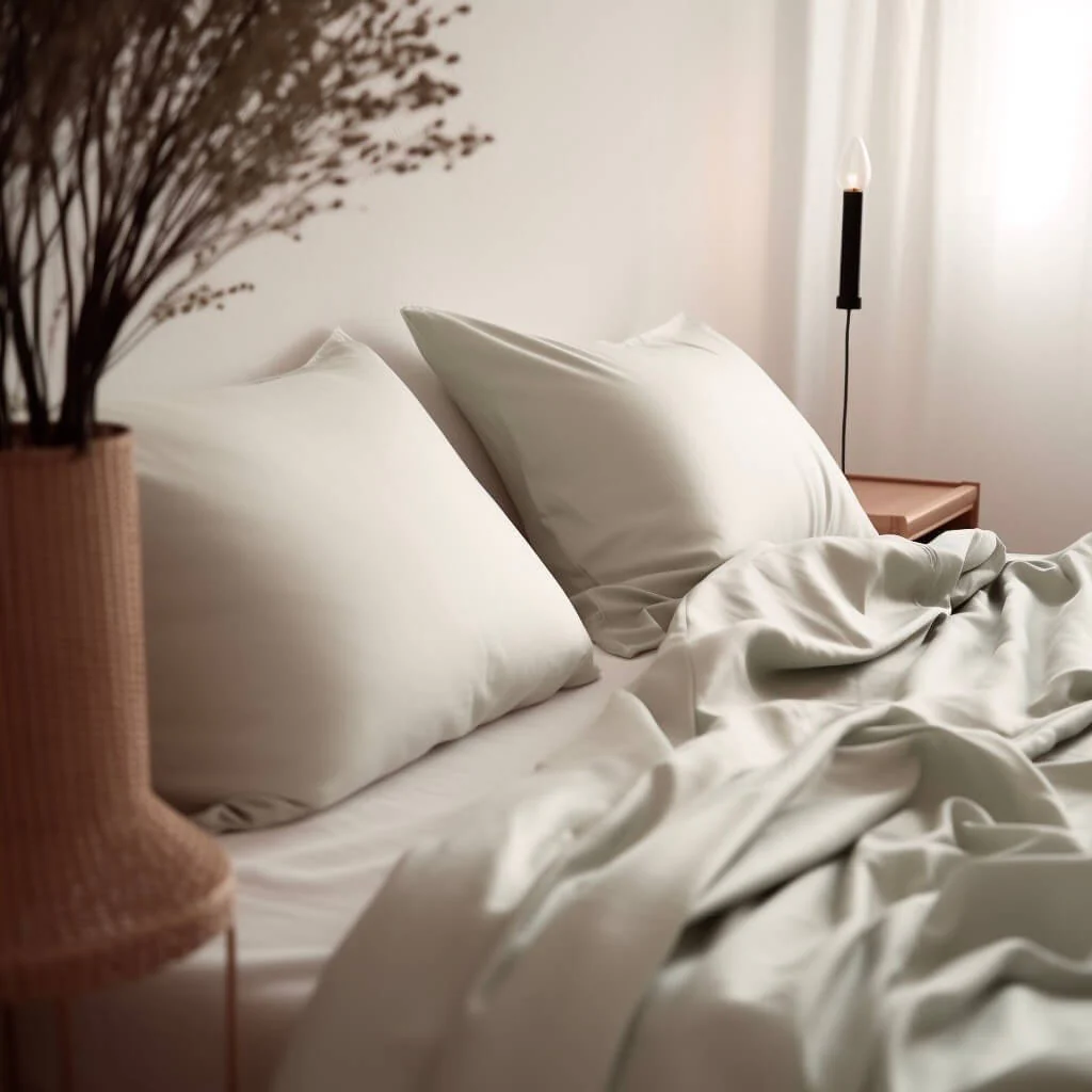 Sateen Organic Cotton Duvet Set - Equinox Silver - Image 4