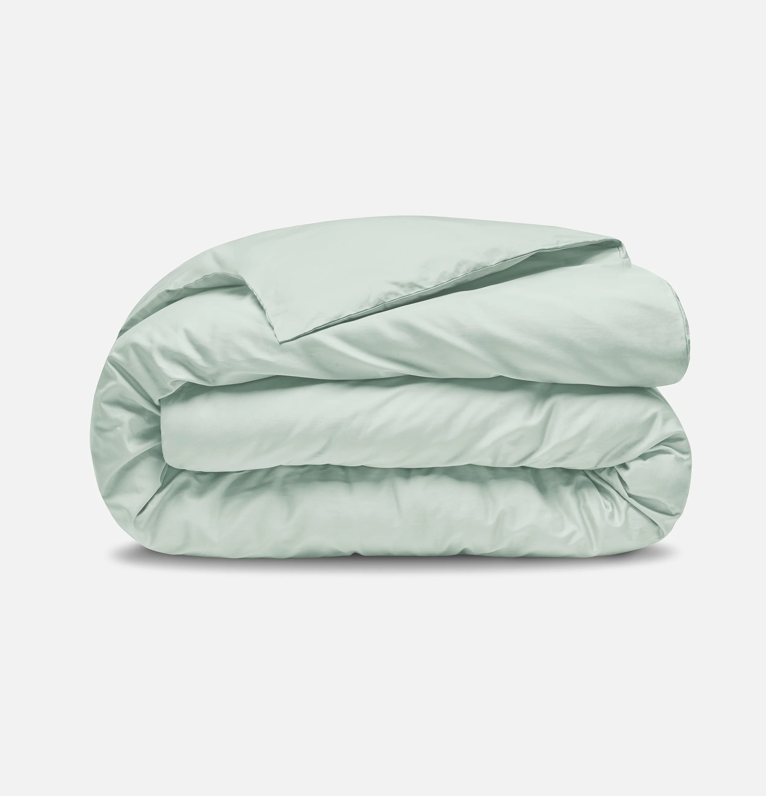 Sateen Organic Cotton Duvet Set - Spring Blue - Image 4