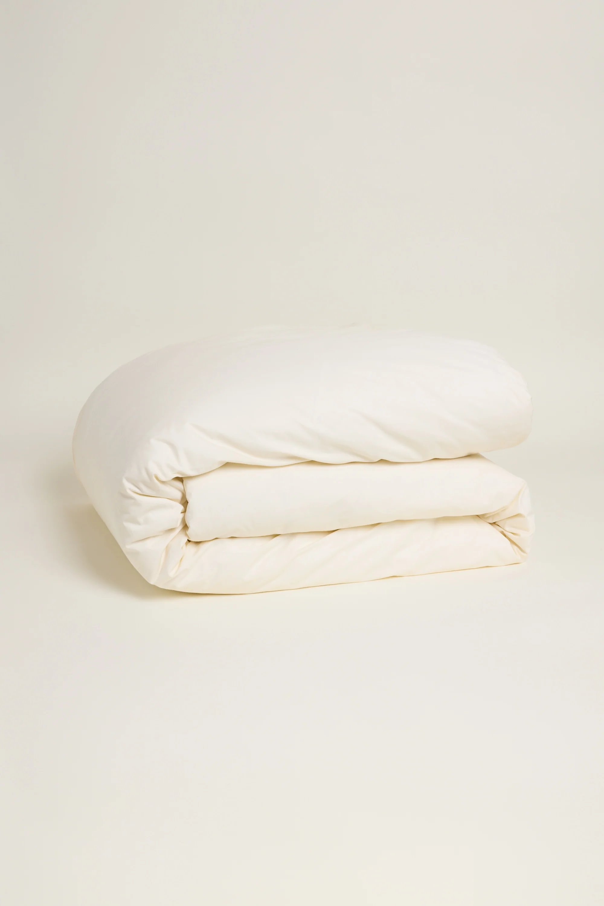 Sateen Organic Cotton Duvet Cover - Classic Cream - Image 2