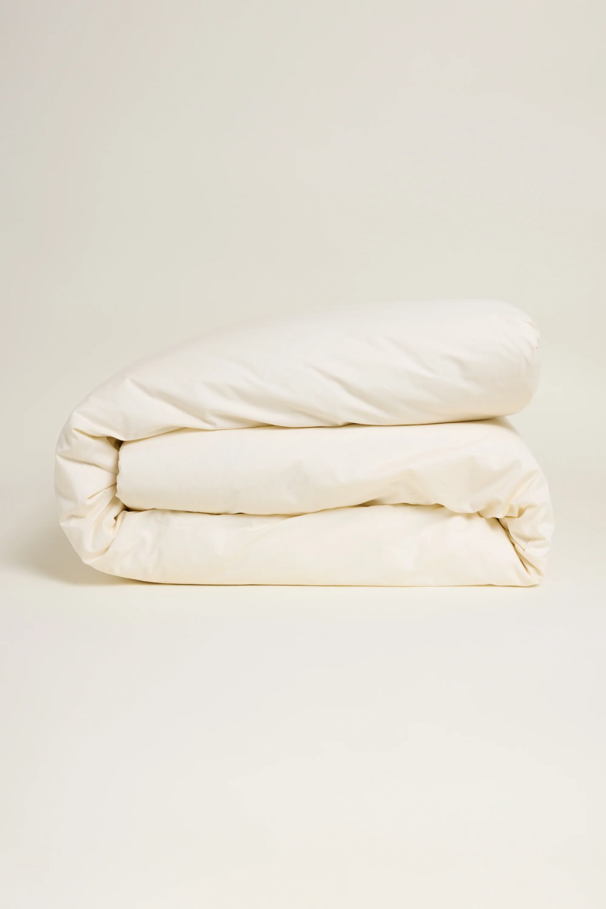 Sateen Organic Cotton Duvet Cover - Classic Cream - Image 4