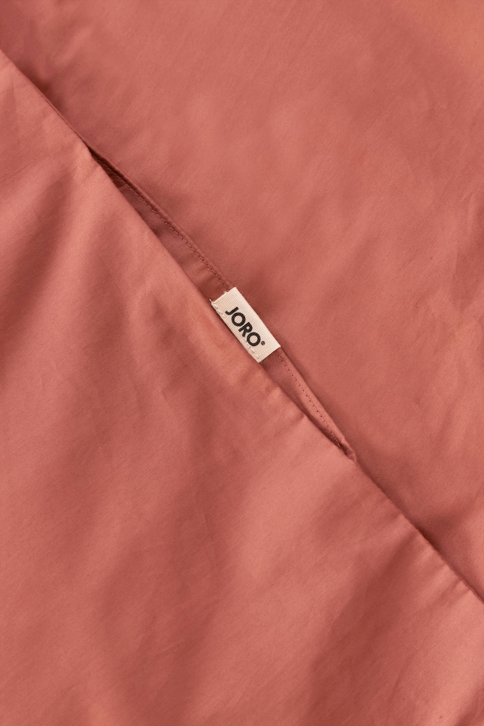 Sateen Organic Cotton Duvet Cover - Bark Red - Image 3