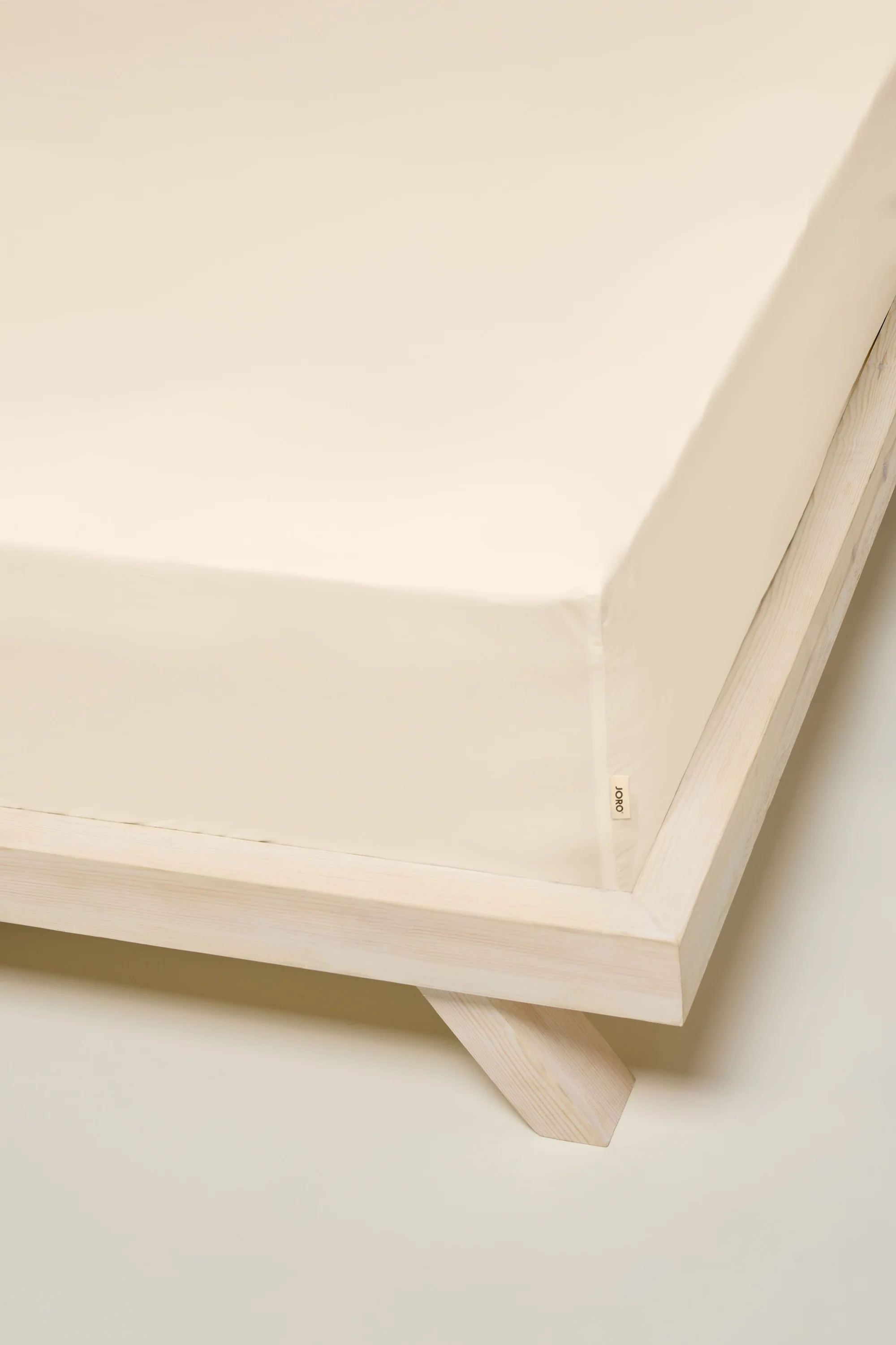 Percale Organic Cotton Fitted Sheet - Classic Cream