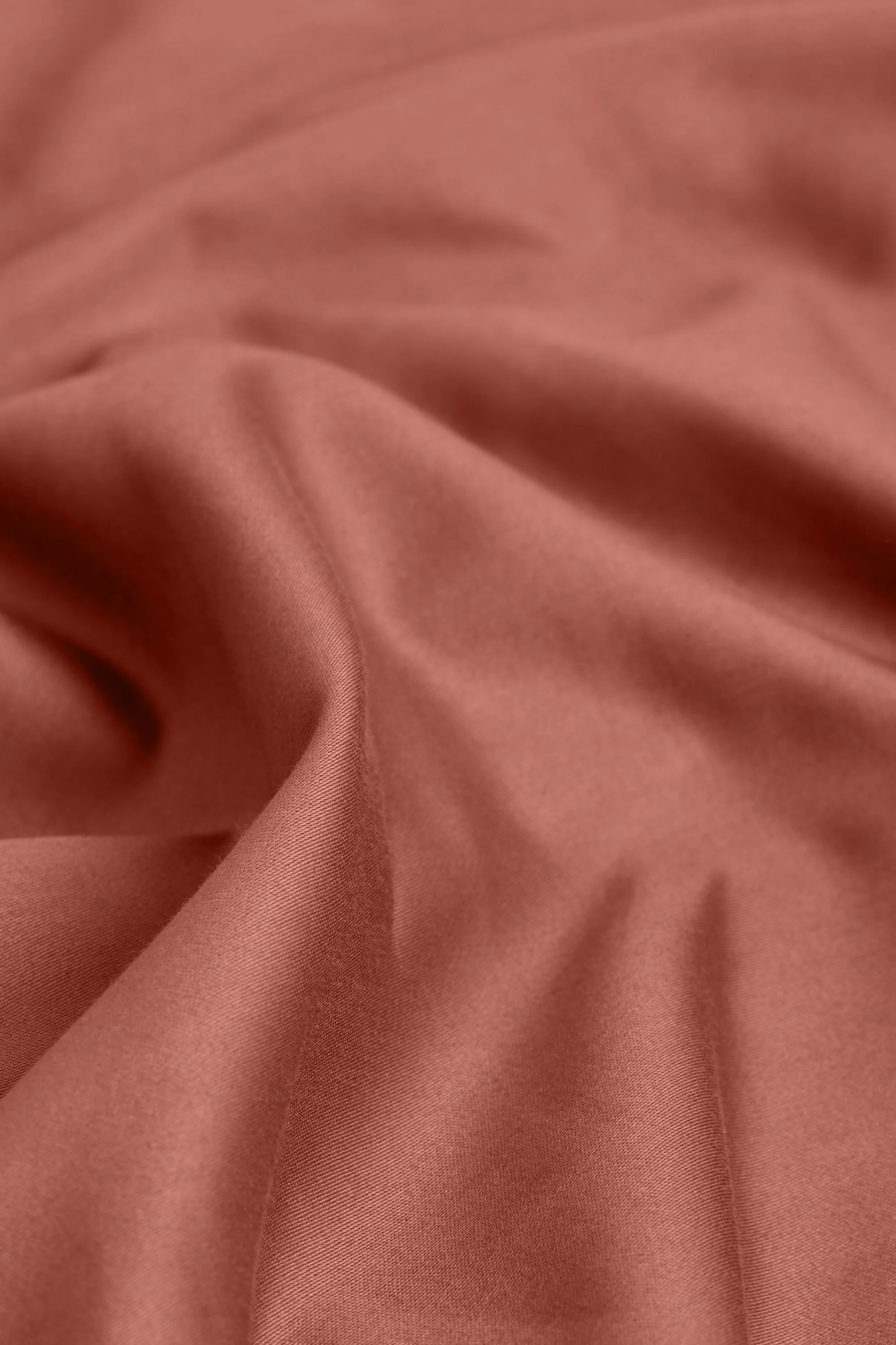 Sateen Organic Cotton Flat Sheet - Rust - Image 2