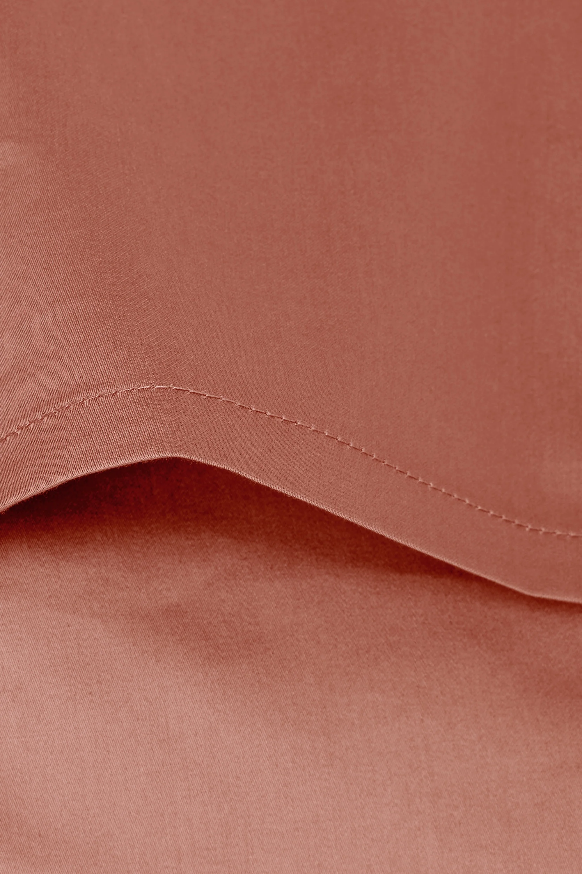 Sateen Organic Cotton Pillowcases - Bark Red - Image 3